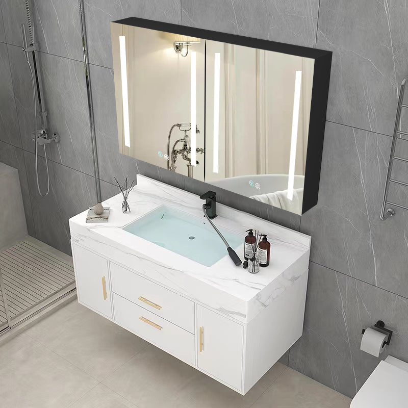 40 in. W x 30 in. H Surface Mount Bathroom Medicine Cabinet with Mirror and Shelves