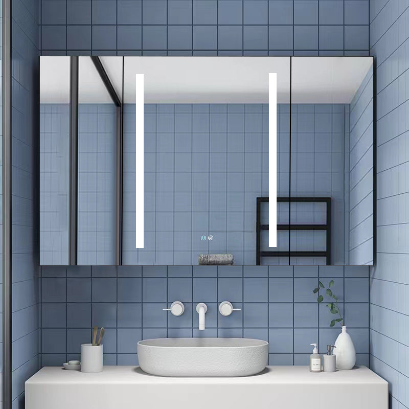 40 in. W x 30 in. H Surface Mount Bathroom Medicine Cabinet with Mirror and Shelves