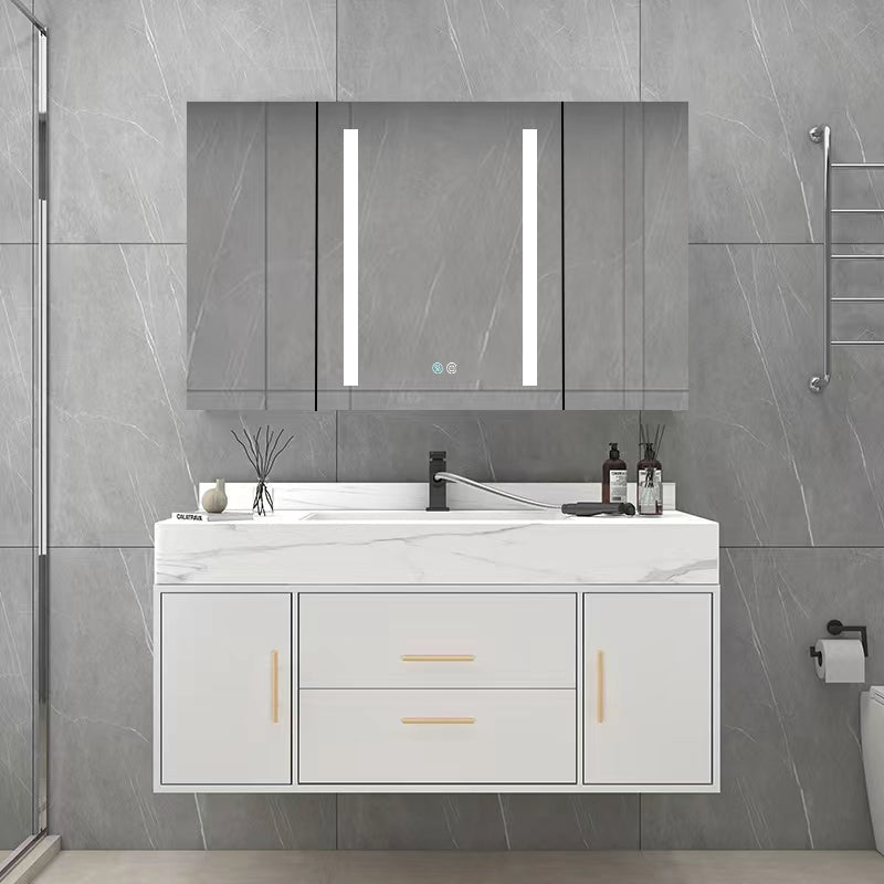 40 in. W x 30 in. H Surface Mount Bathroom Medicine Cabinet with Mirror and Shelves