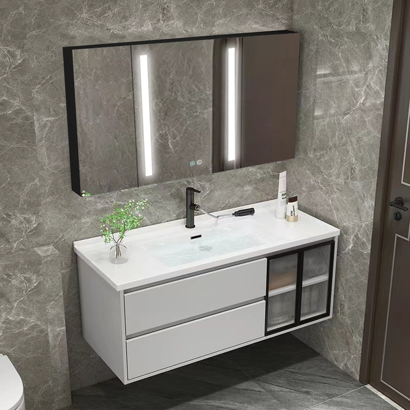 40 in. W x 30 in. H Surface Mount Bathroom Medicine Cabinet with Mirror and Shelves