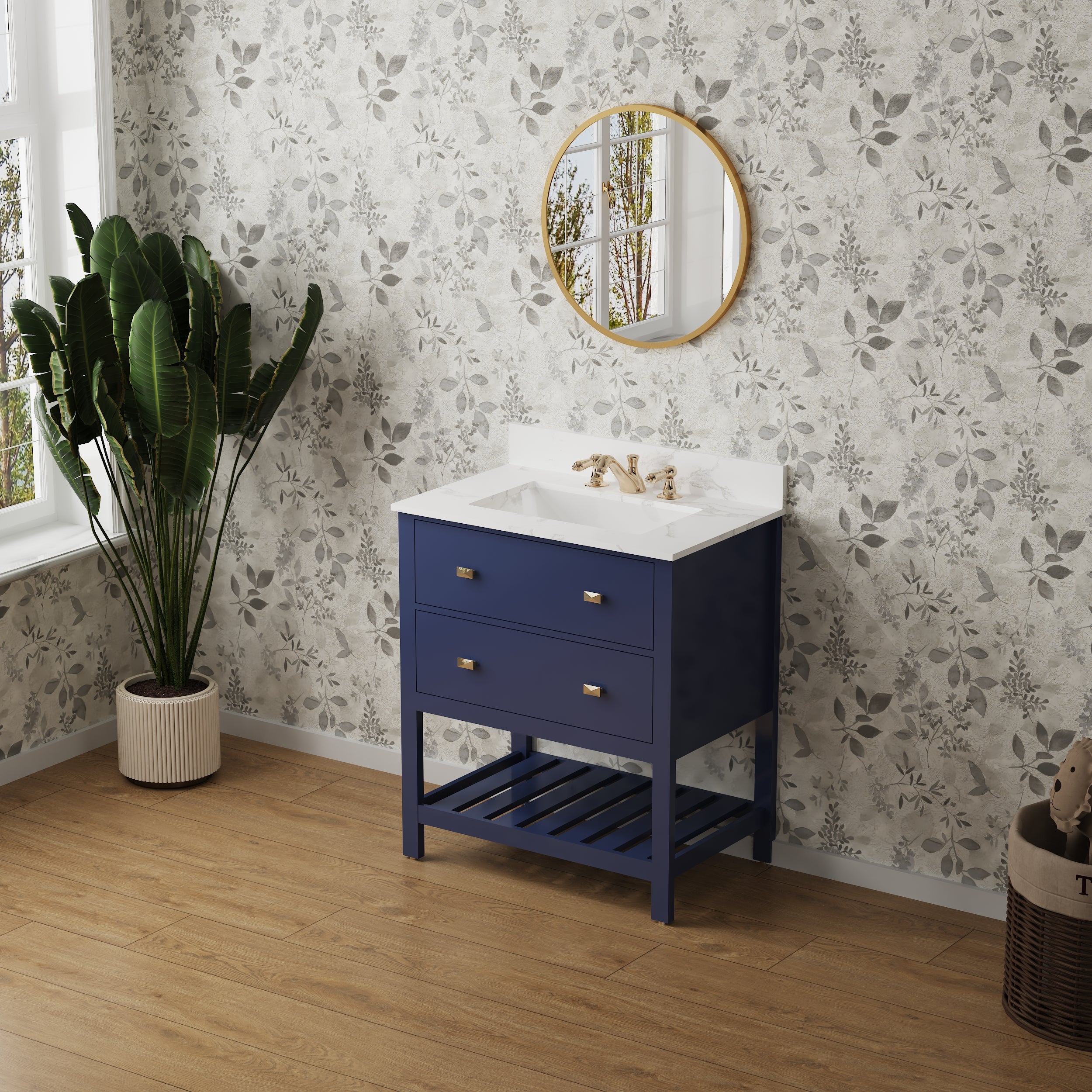24/30 Inch Plywood Freestanding Bathroom Vanity with Sink