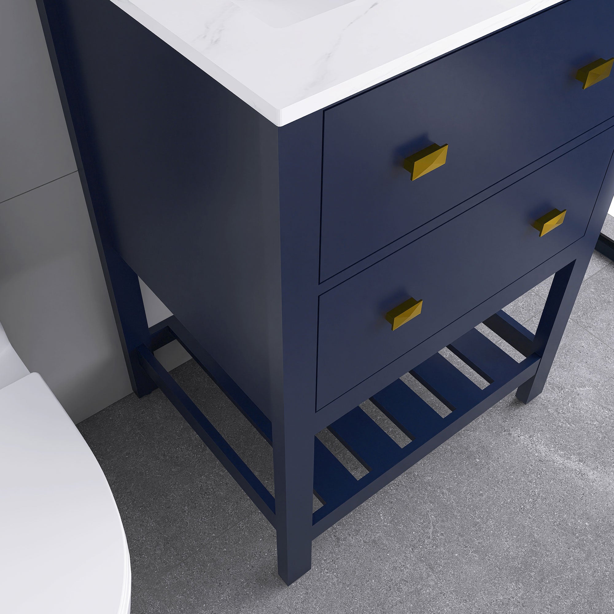24/30 Inch Plywood Freestanding Bathroom Vanity with Sink