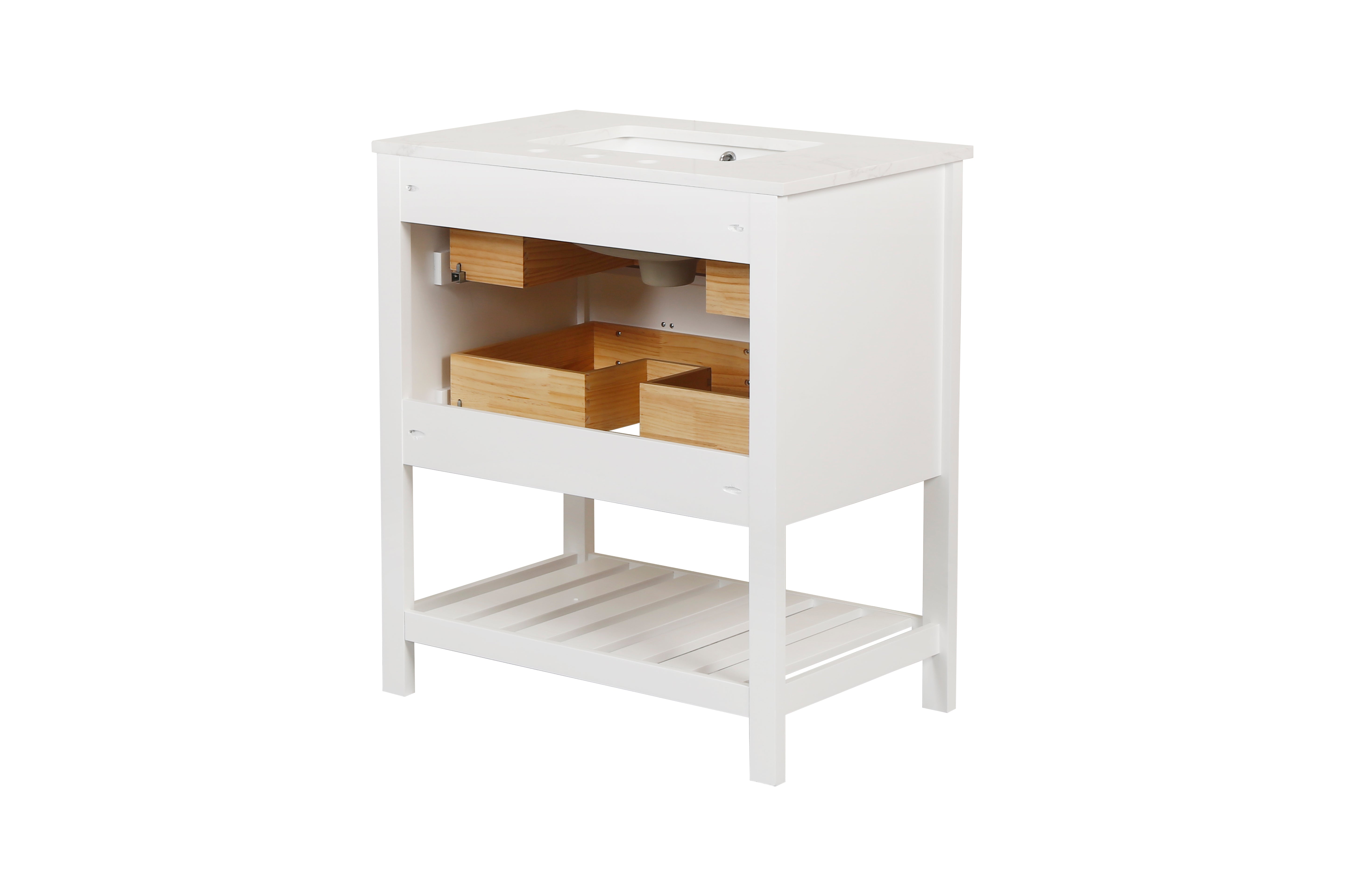 24/30 Inch Plywood Freestanding Bathroom Vanity with Sink