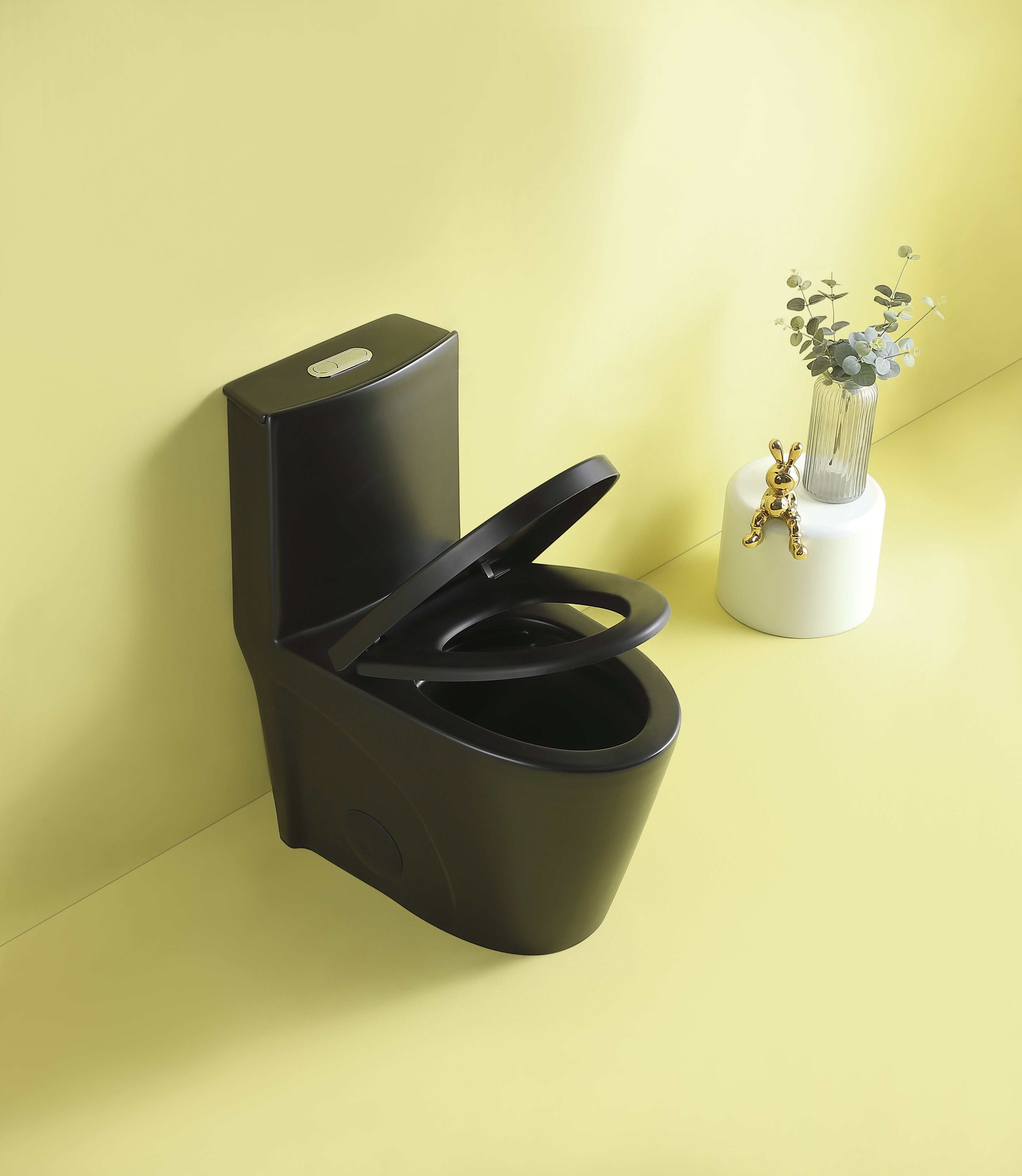 15 5/8 Inch One Piece 1.1/1.6 GPF Dual Flush Elongated Toilet
