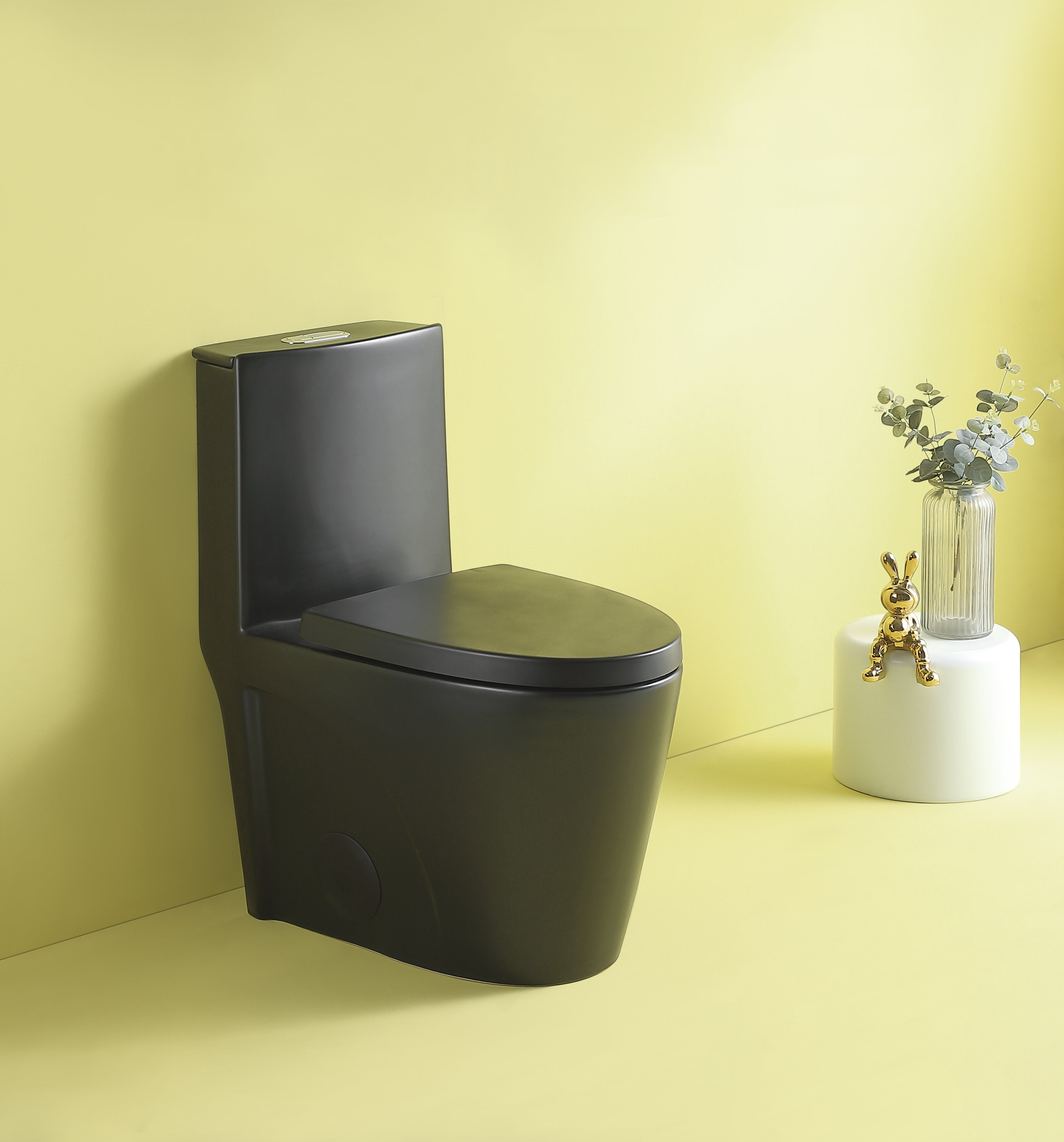 15 5/8 Inch One Piece 1.1/1.6 GPF Dual Flush Elongated Toilet