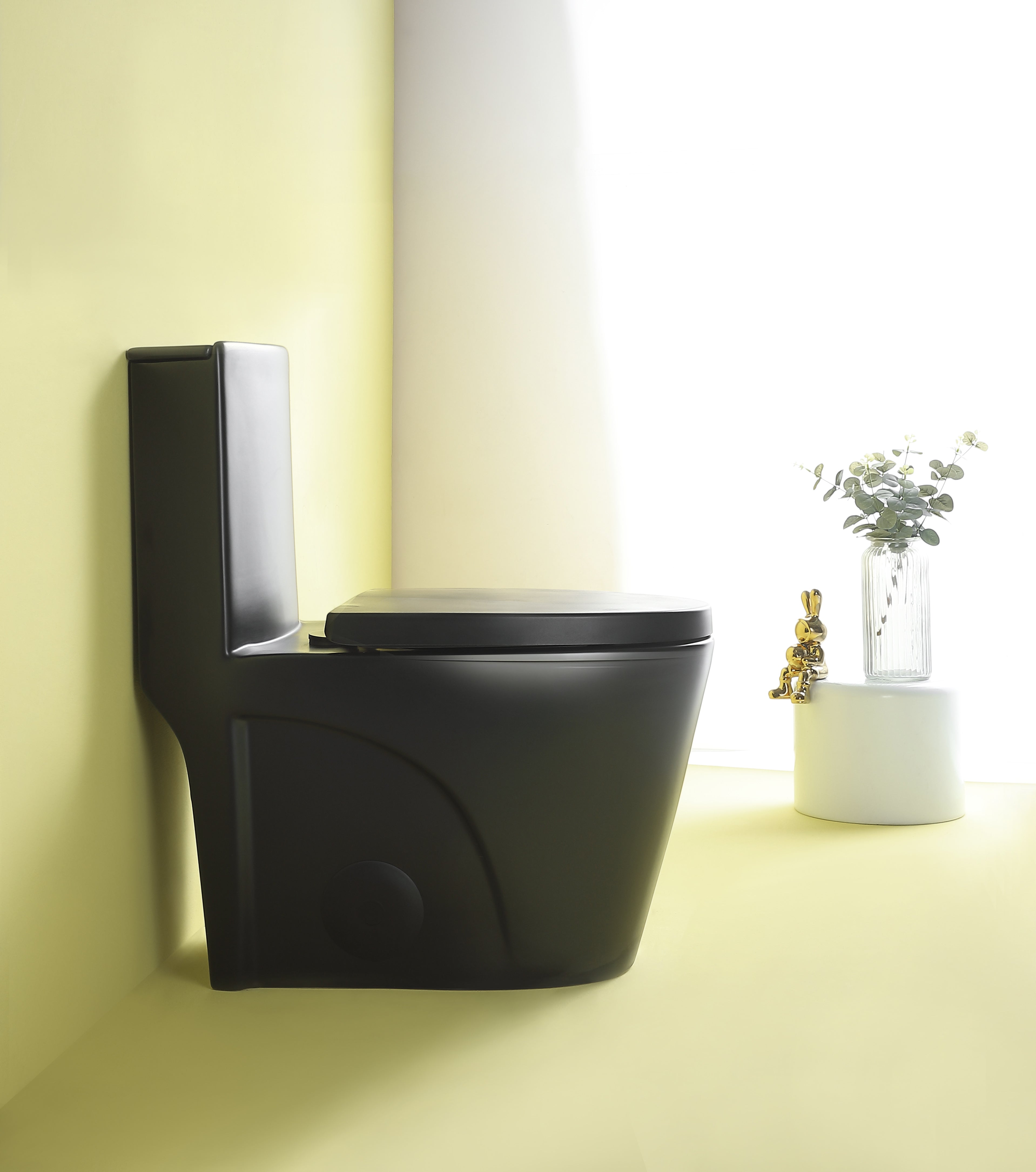 15 5/8 Inch One Piece 1.1/1.6 GPF Dual Flush Elongated Toilet