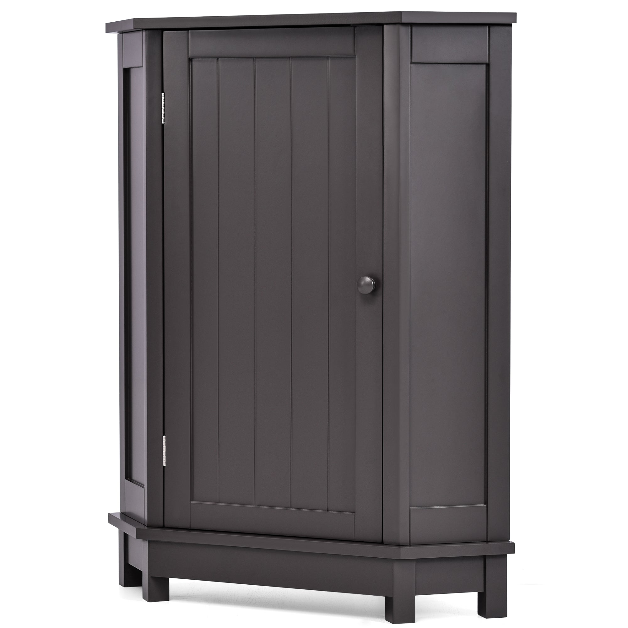 31" Wood 1-door Bathroom Cabinet with Interior Shelves