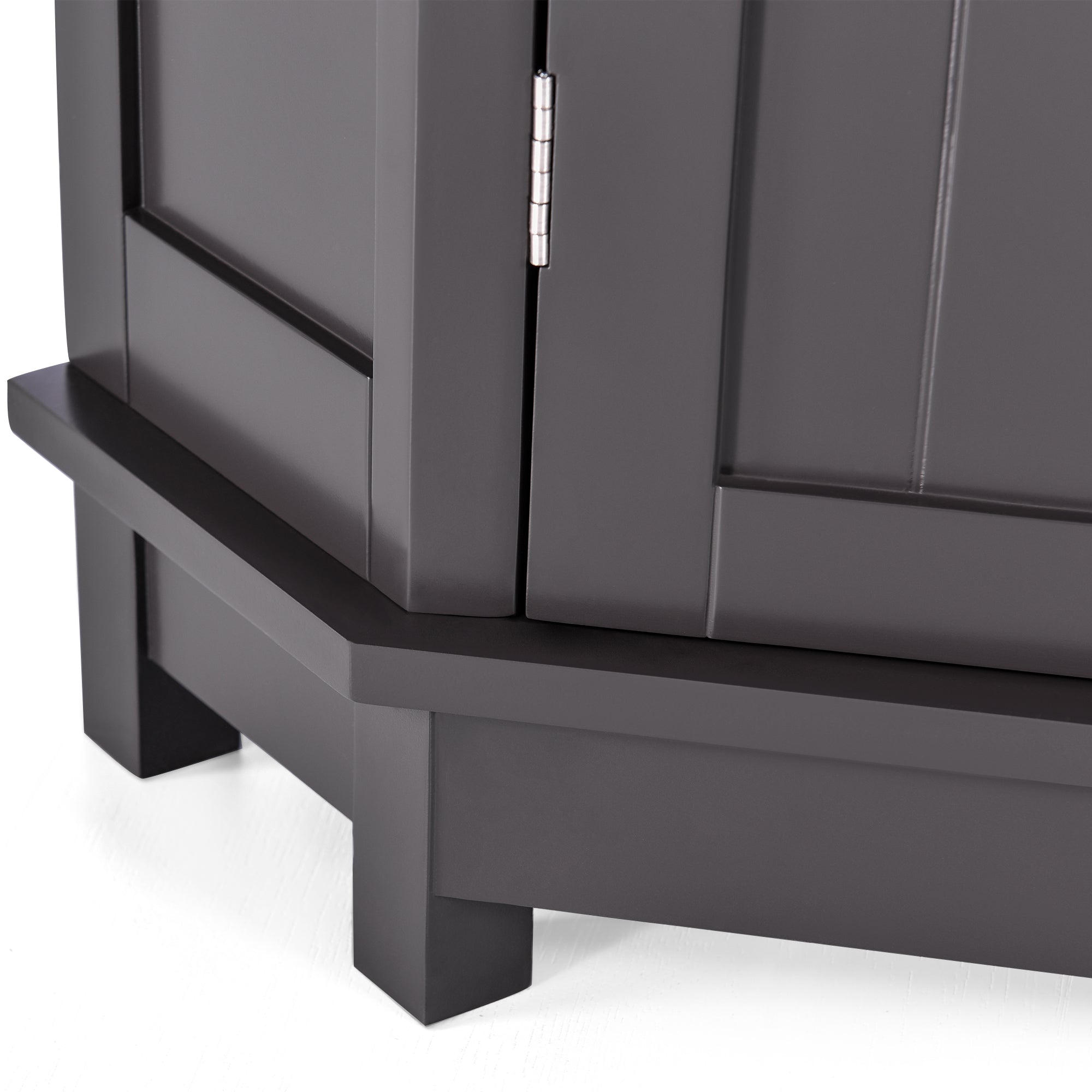 31" Wood 1-door Bathroom Cabinet with Interior Shelves