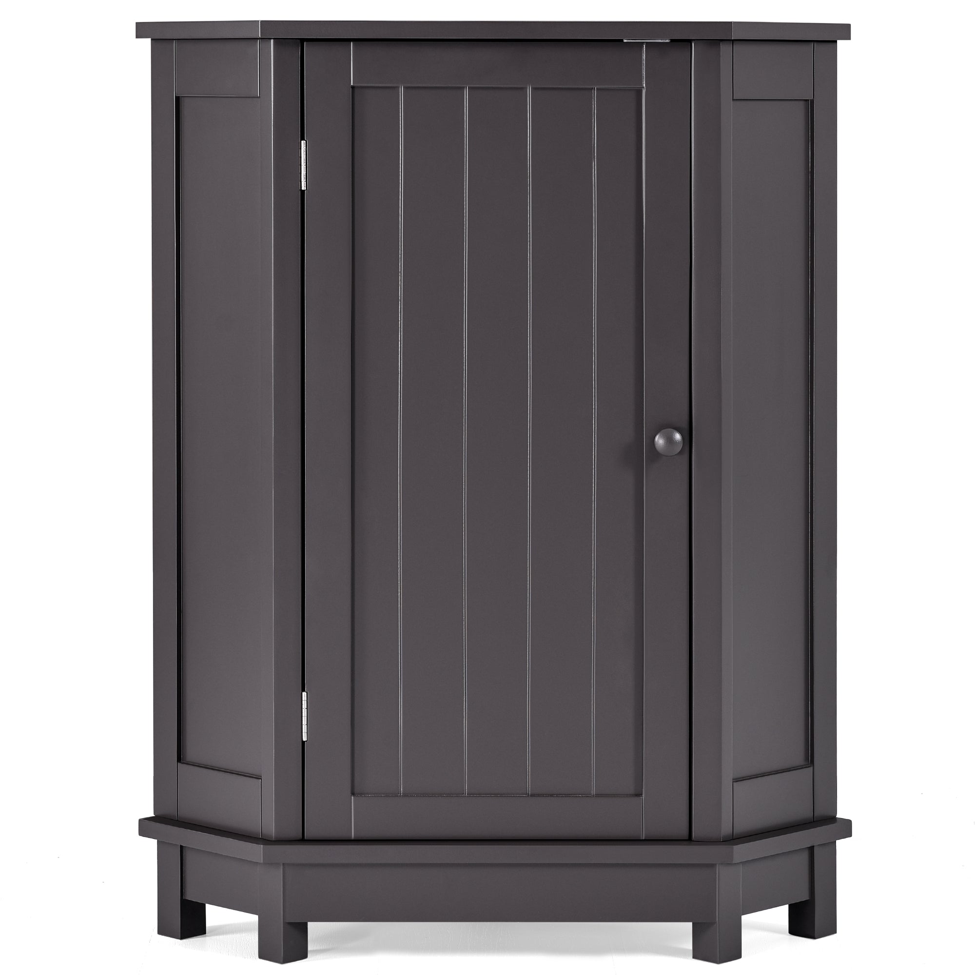 31" Wood 1-door Bathroom Cabinet with Interior Shelves