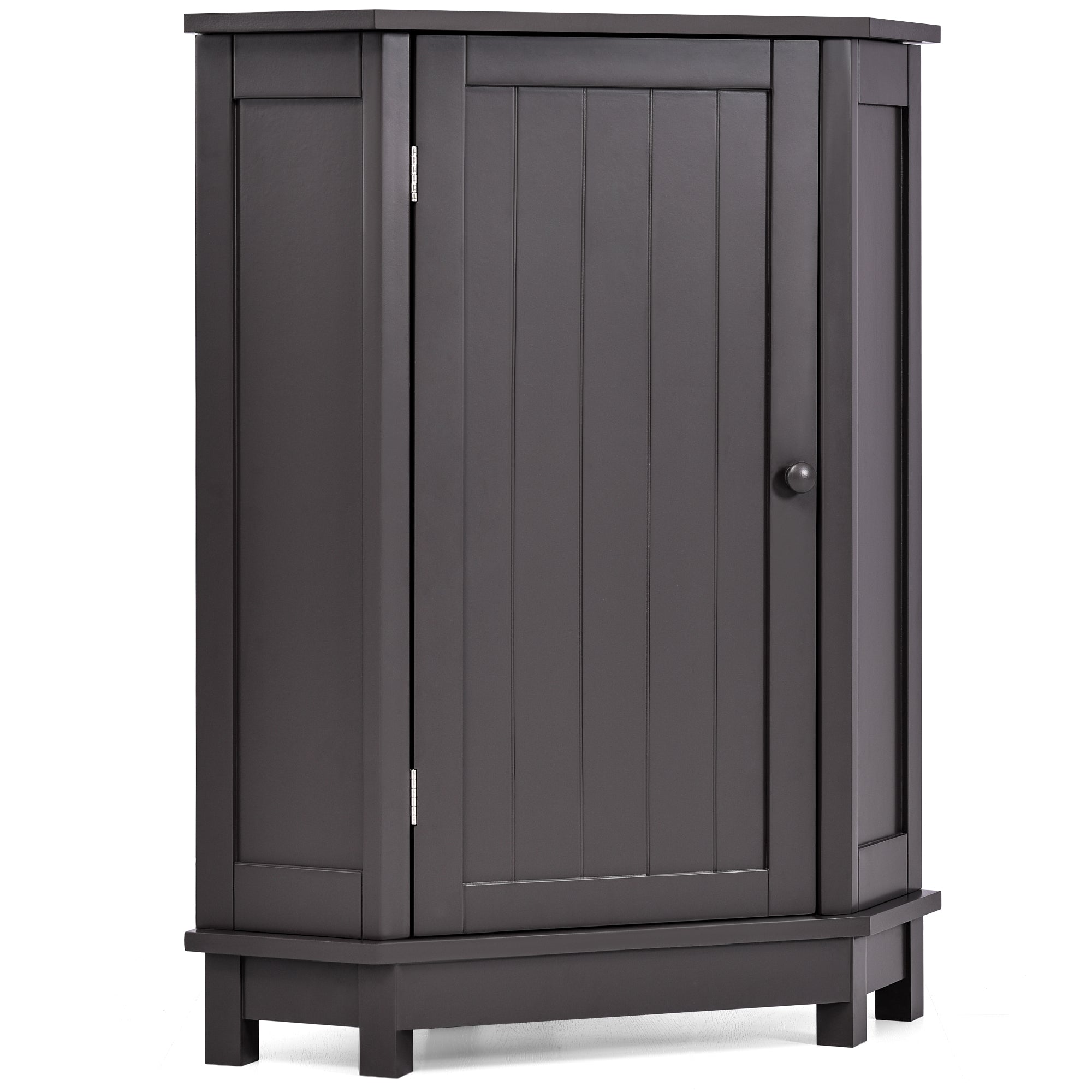 31" Wood 1-door Bathroom Cabinet with Interior Shelves
