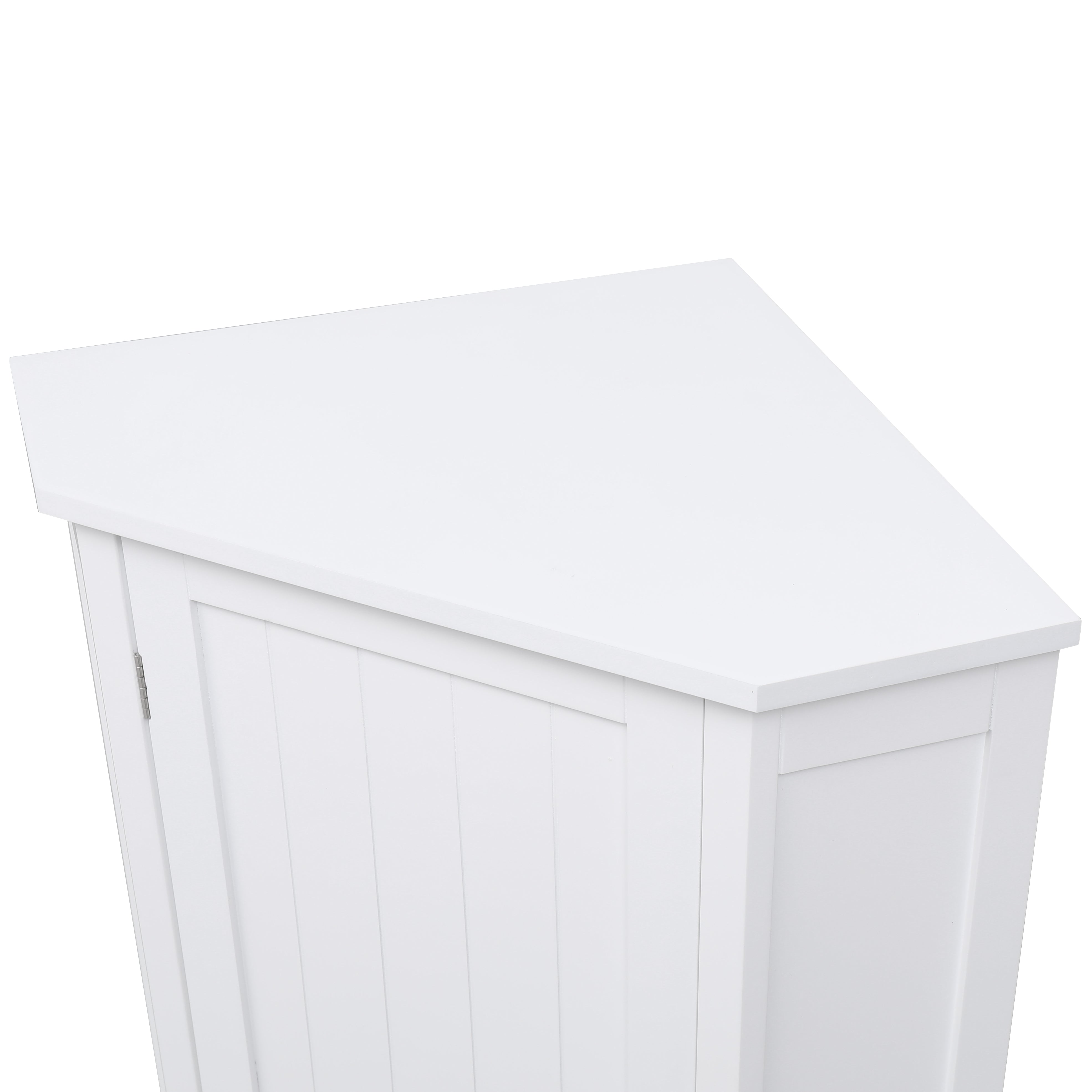 31" Wood 1-door Bathroom Cabinet with Interior Shelves
