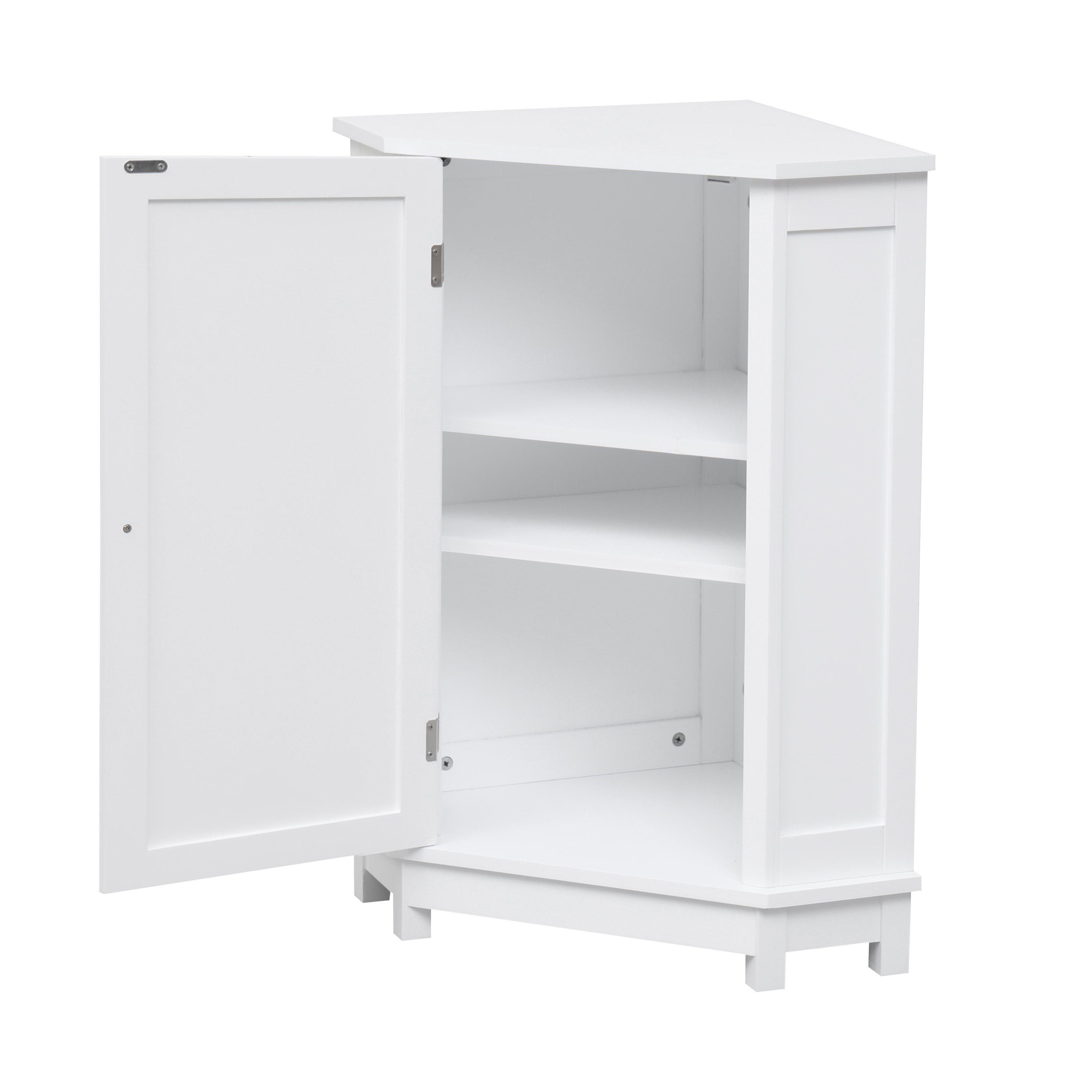 31" Wood 1-door Bathroom Cabinet with Interior Shelves