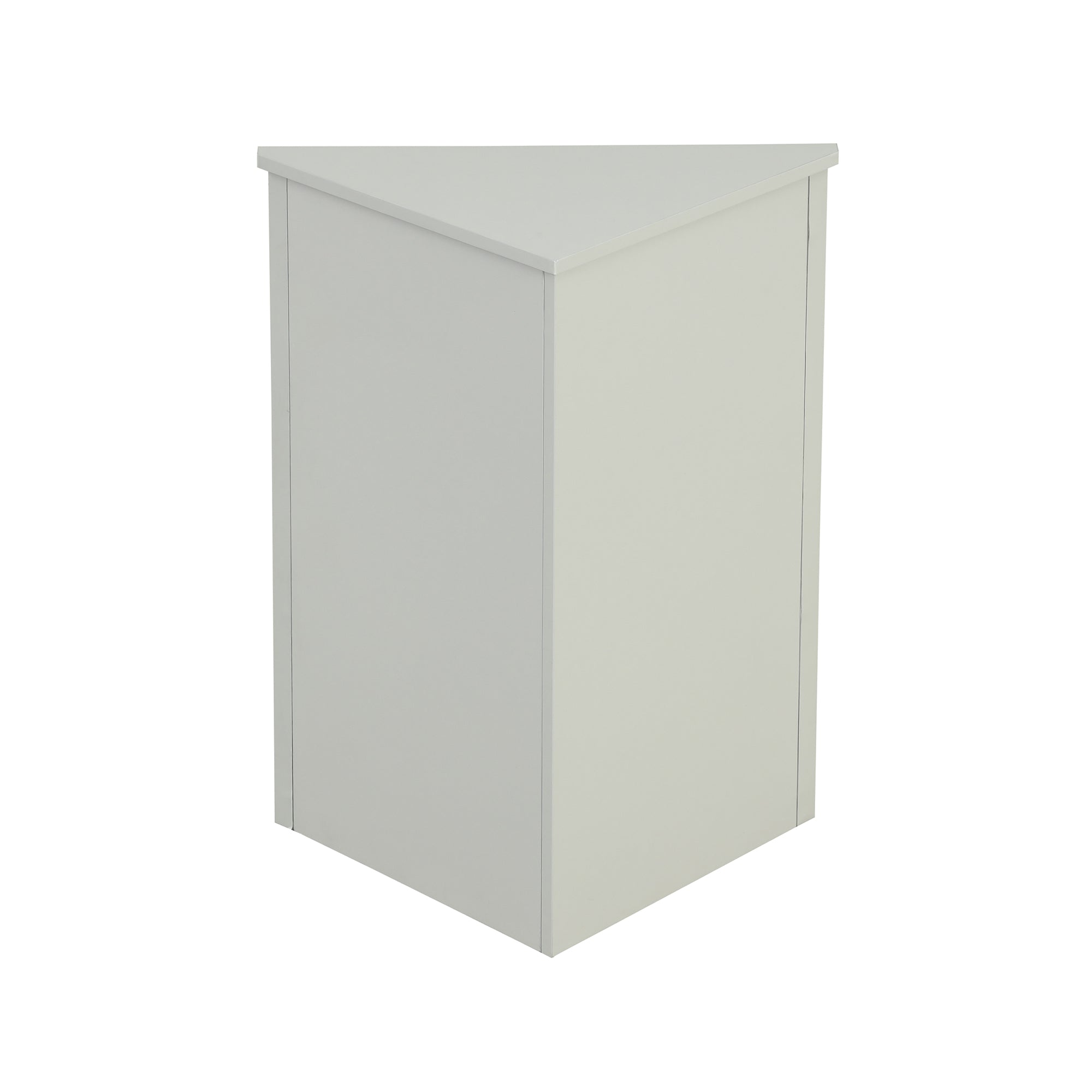 32" Wood 2-door Bathroom Corner Cabinet with Adjustable Shelves