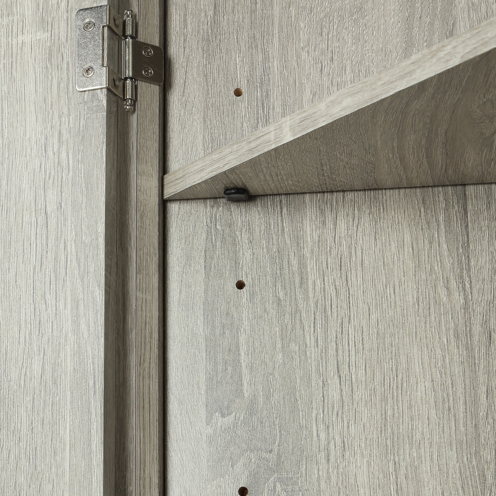 32" Wood 2-door Bathroom Corner Cabinet with Adjustable Shelves