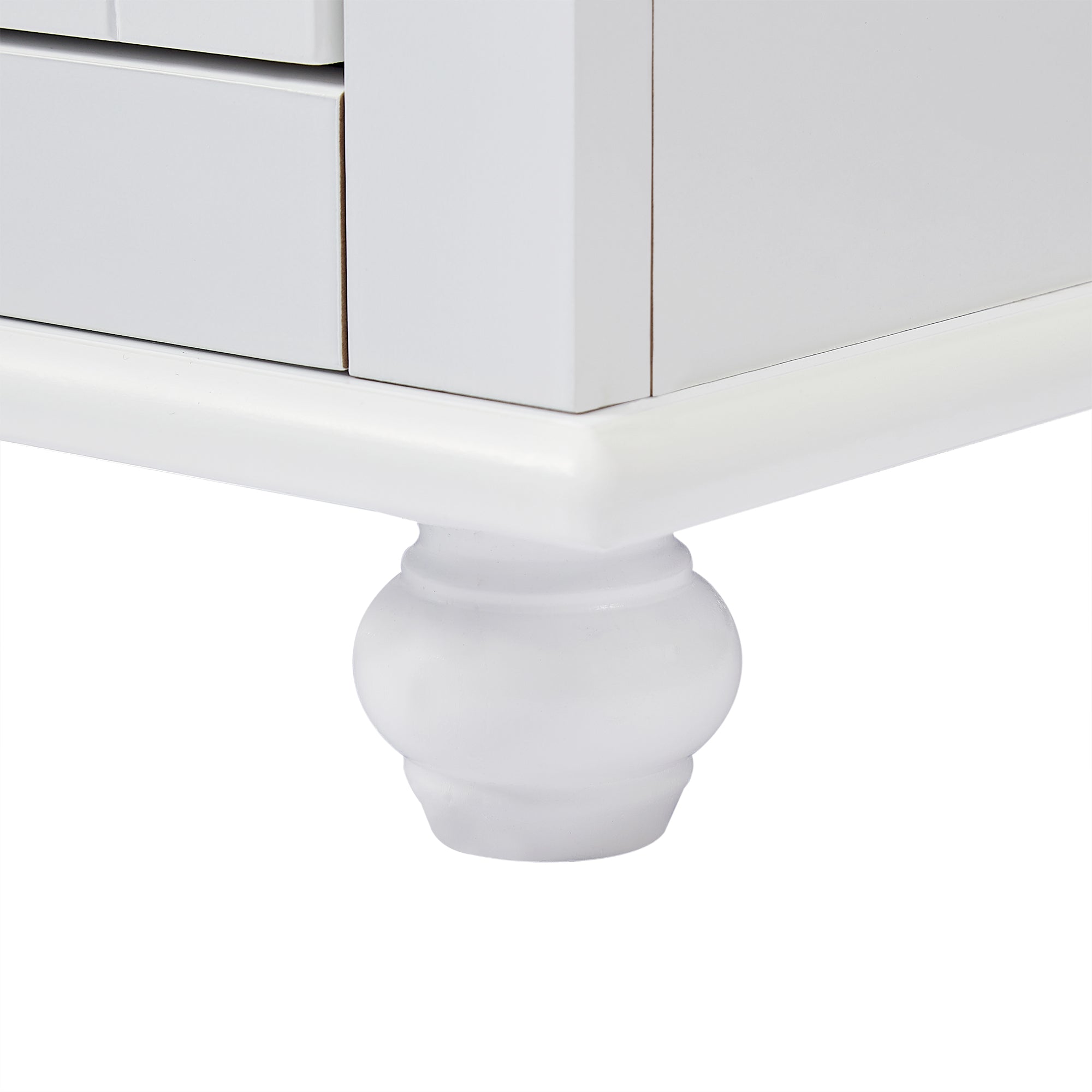 Tall Storage Cabinet with Two Drawers for Bathroom/Office