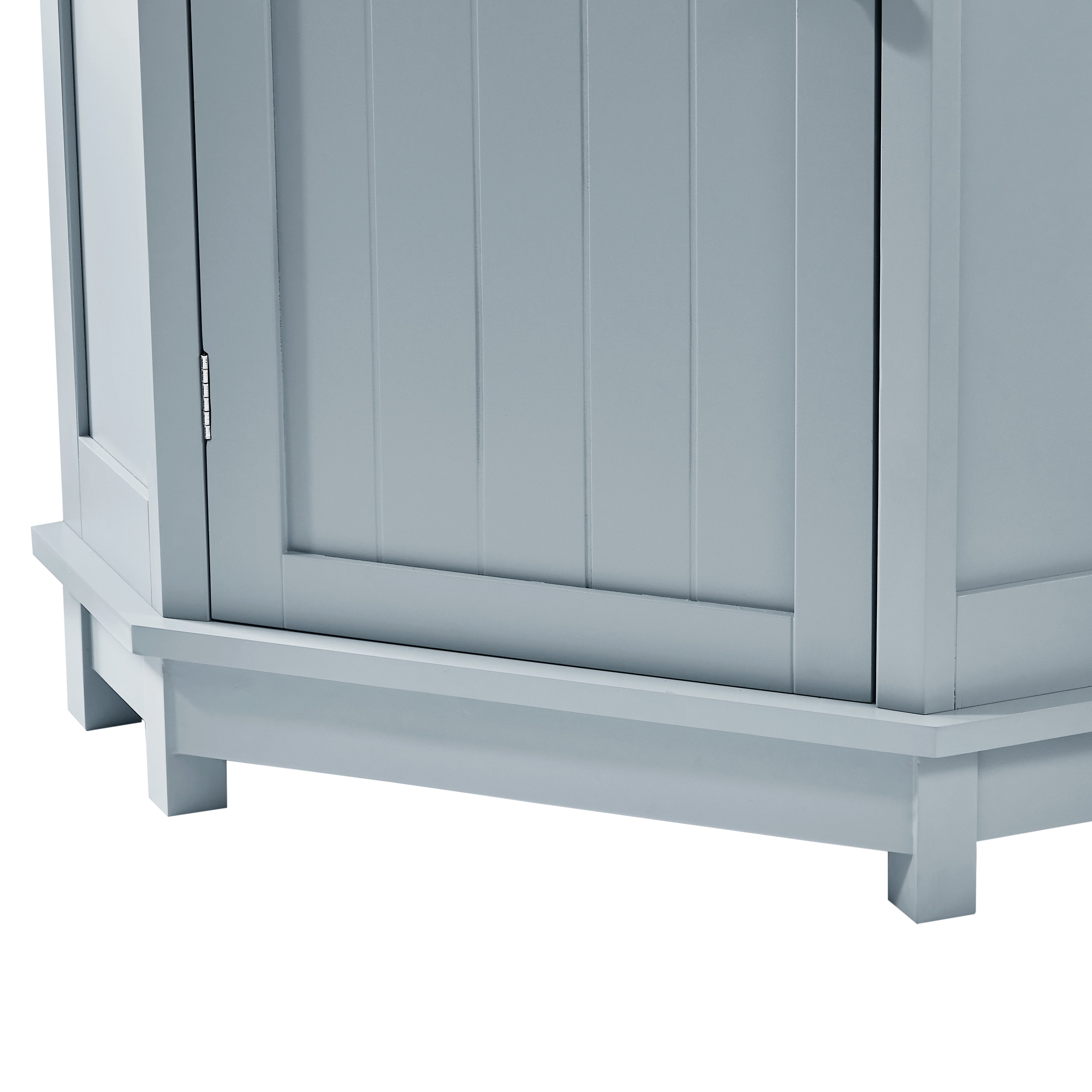 31" Wood 1-door Bathroom Cabinet with Interior Shelves