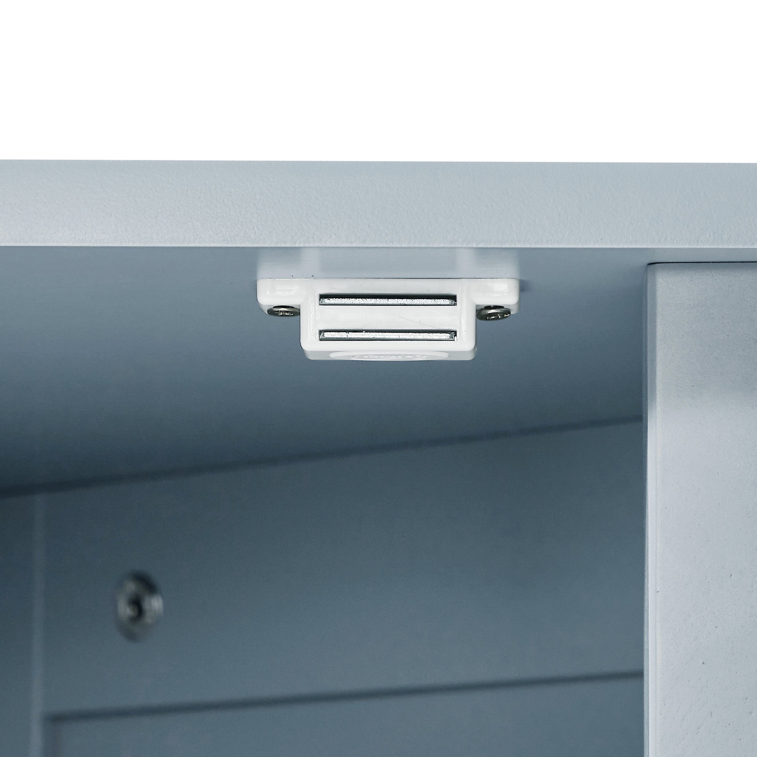 31" Wood 1-door Bathroom Cabinet with Interior Shelves