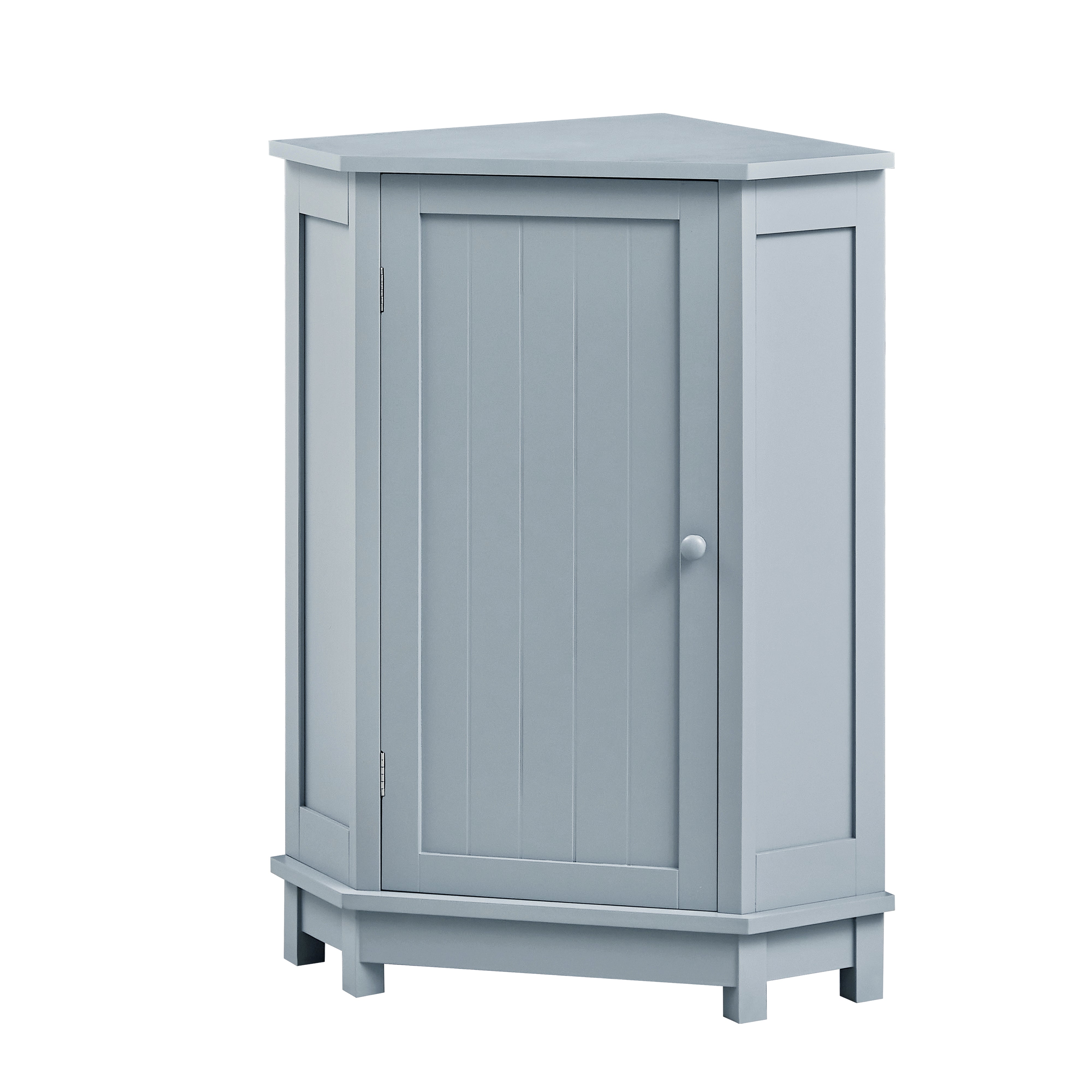 31" Wood 1-door Bathroom Cabinet with Interior Shelves