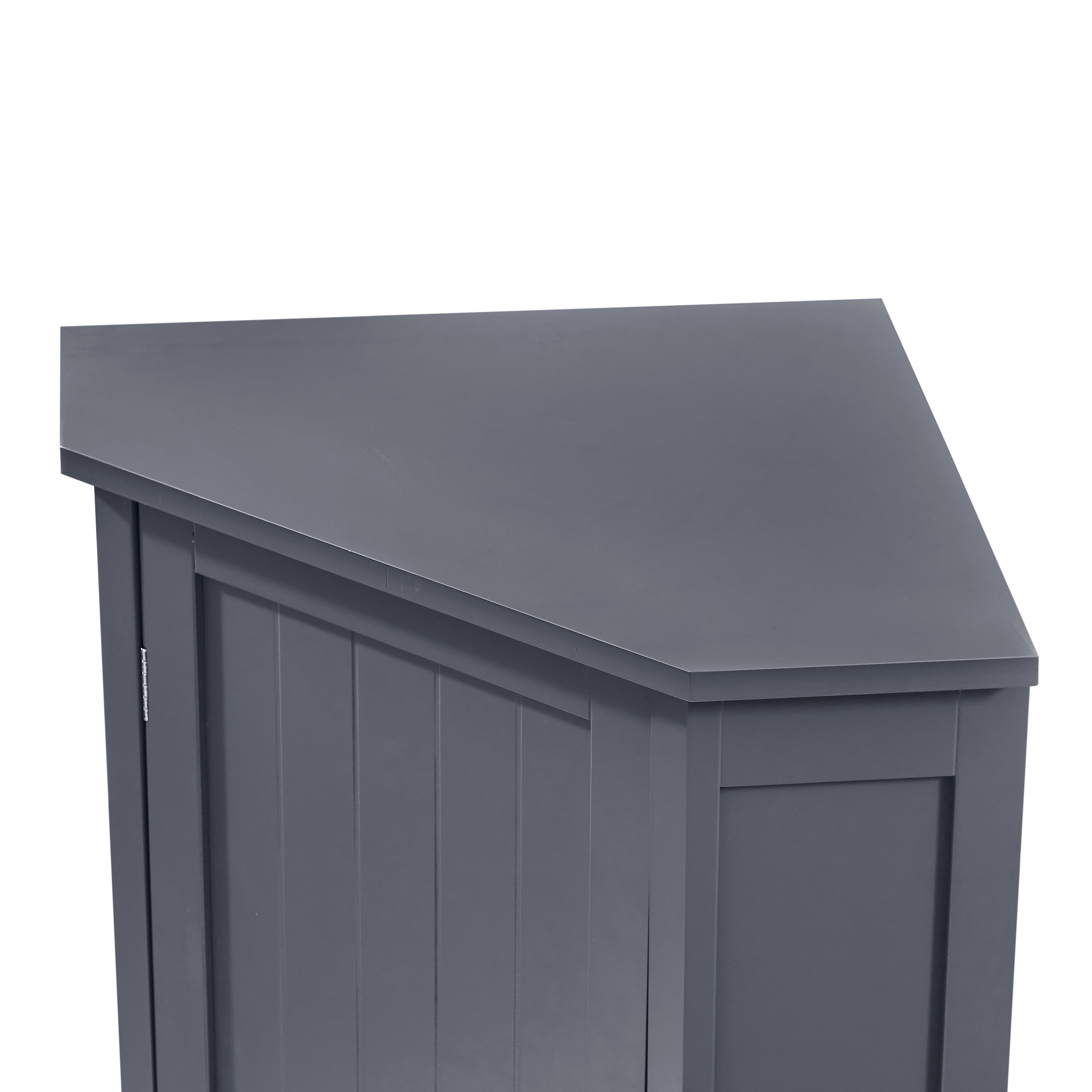 31" Wood 1-door Bathroom Cabinet with Interior Shelves