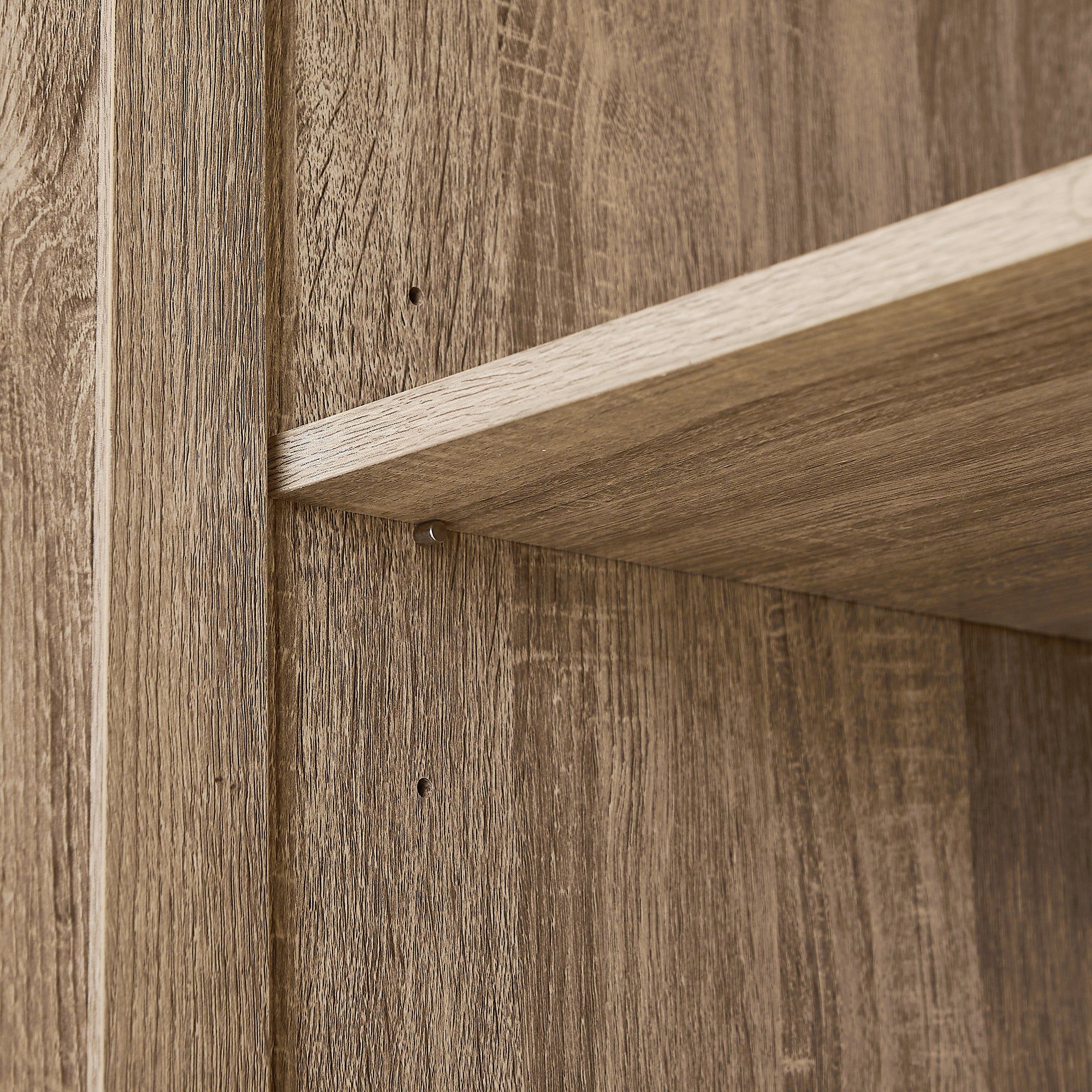 23 in. W x 71 in. H MDF Bathroom Storage Cabinet with Two Doors and Adjustable Shelves