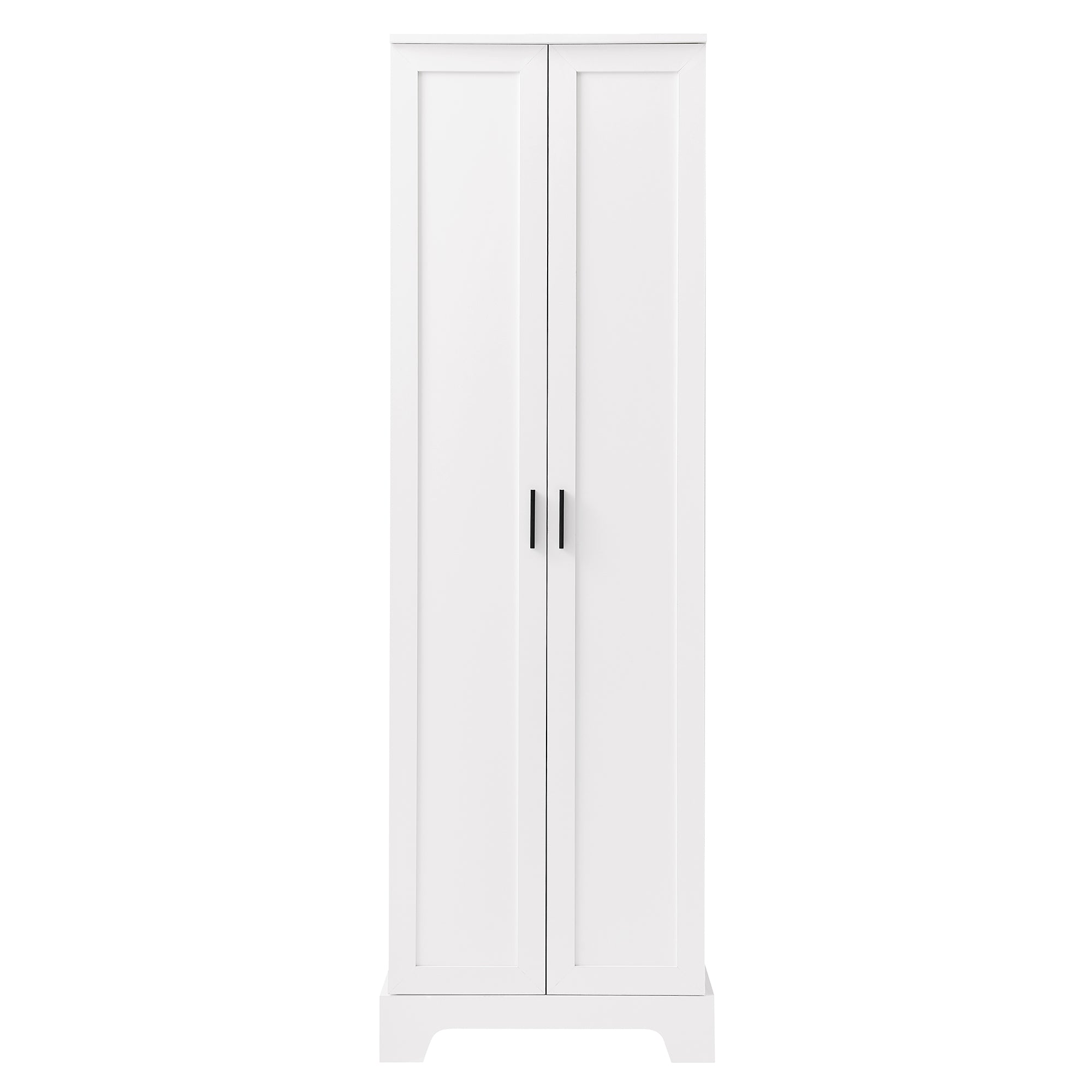 23 in. W x 71 in. H MDF Bathroom Storage Cabinet with Two Doors and Adjustable Shelves