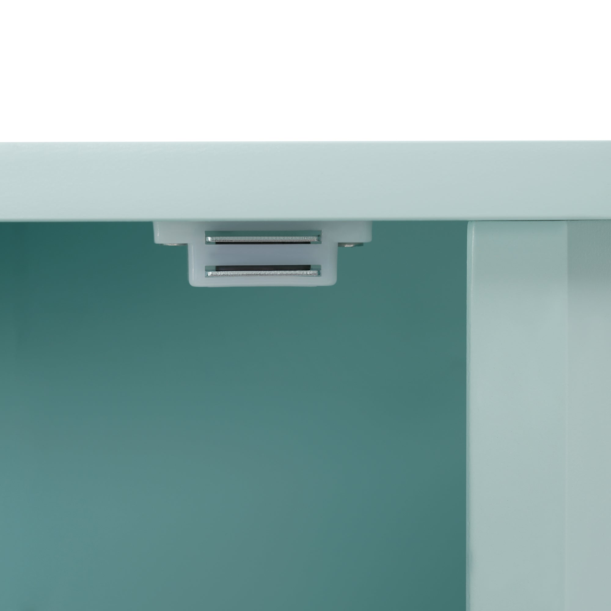 31" Wood 1-door Bathroom Cabinet with Interior Shelves