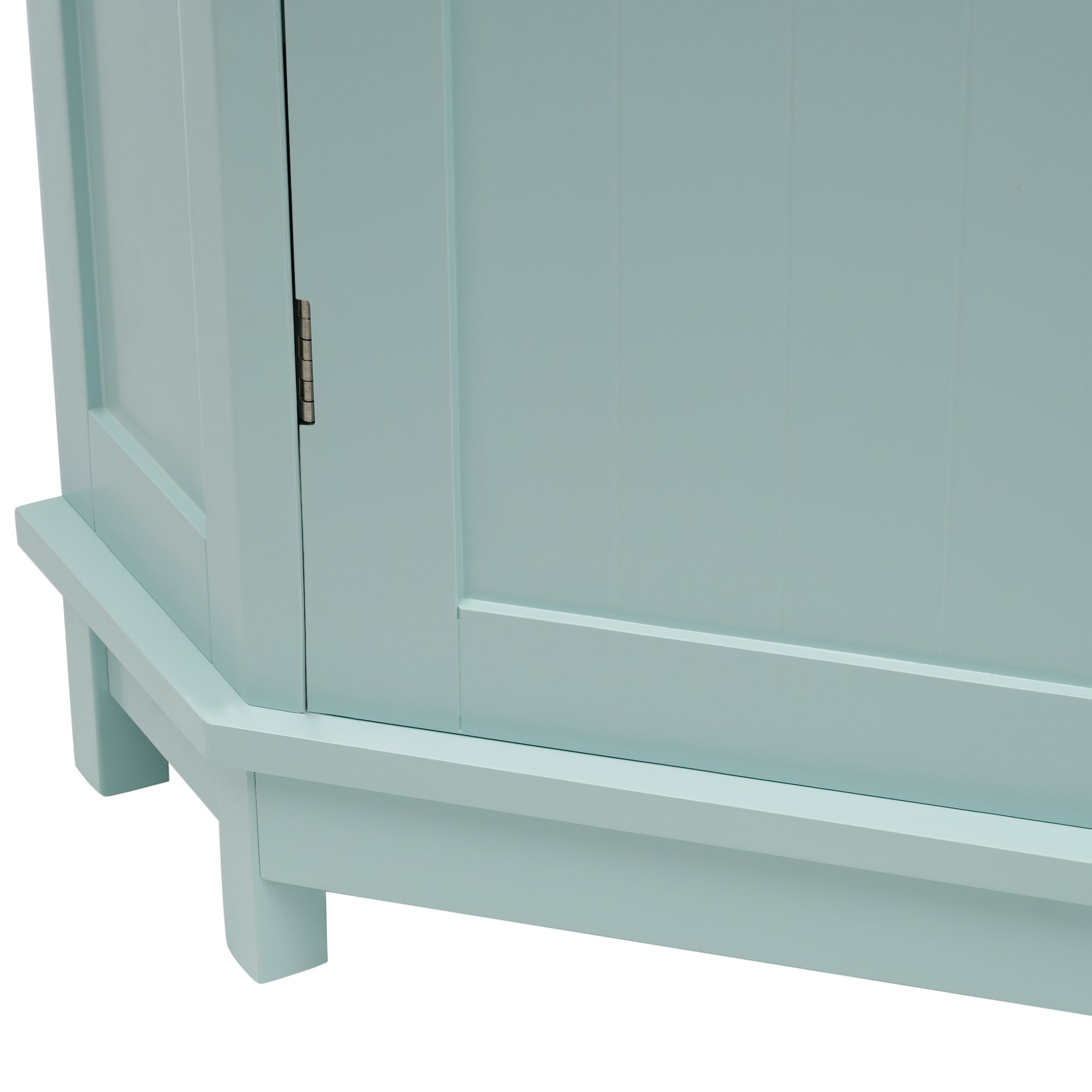 31" Wood 1-door Bathroom Cabinet with Interior Shelves