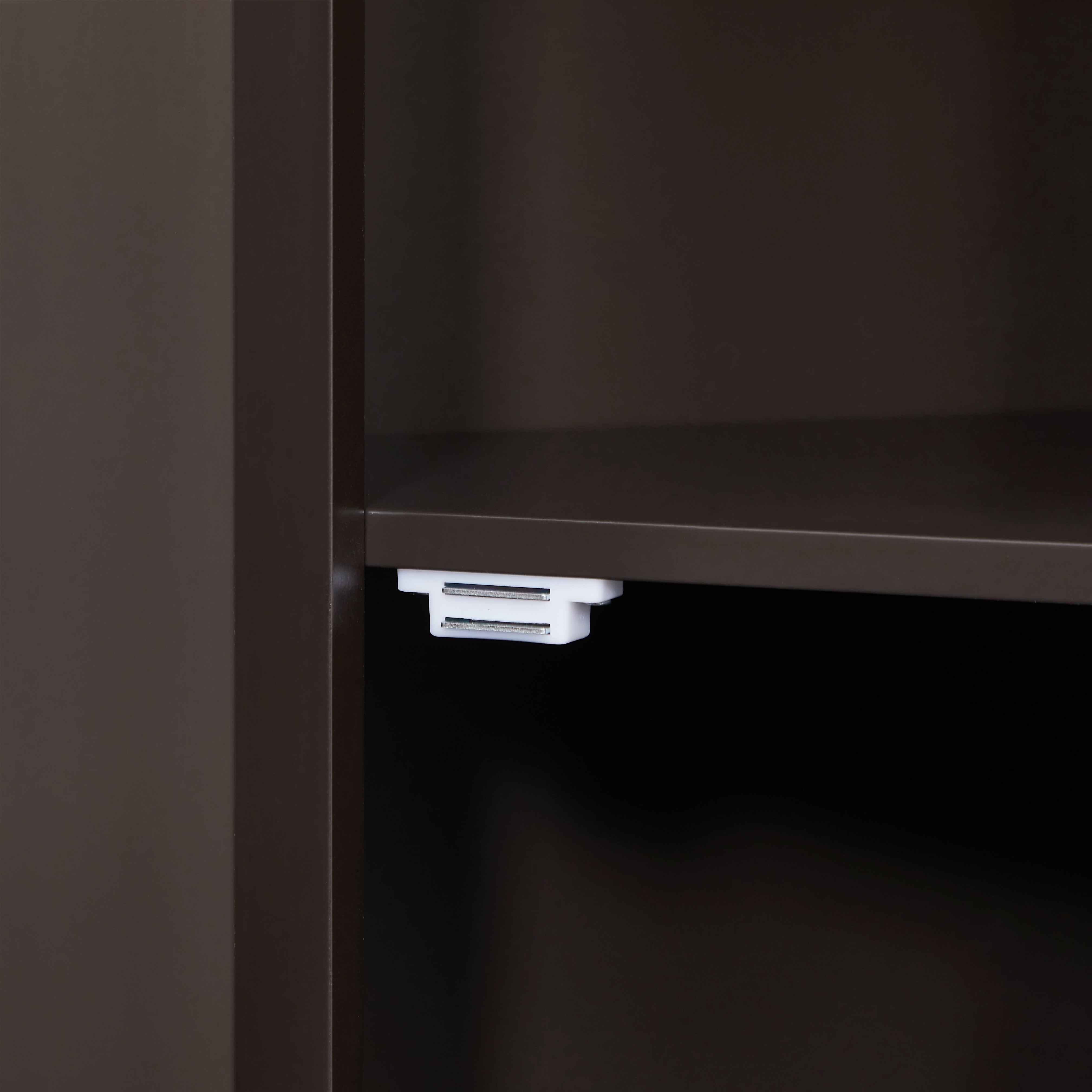 42" Tall Wood 1-door Bathroom Cabinet with Removable Shelf