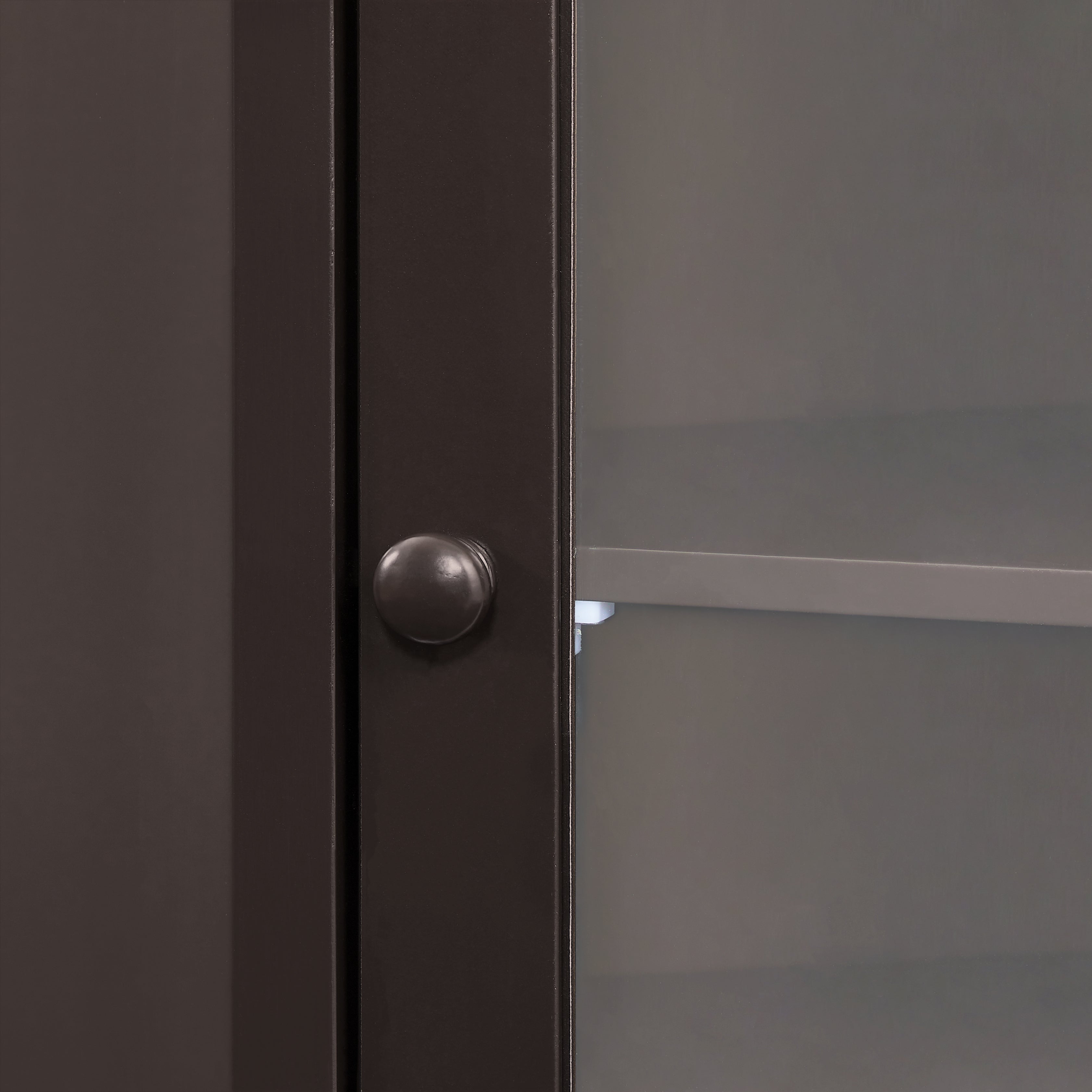 42" Tall Wood 1-door Bathroom Cabinet with Removable Shelf