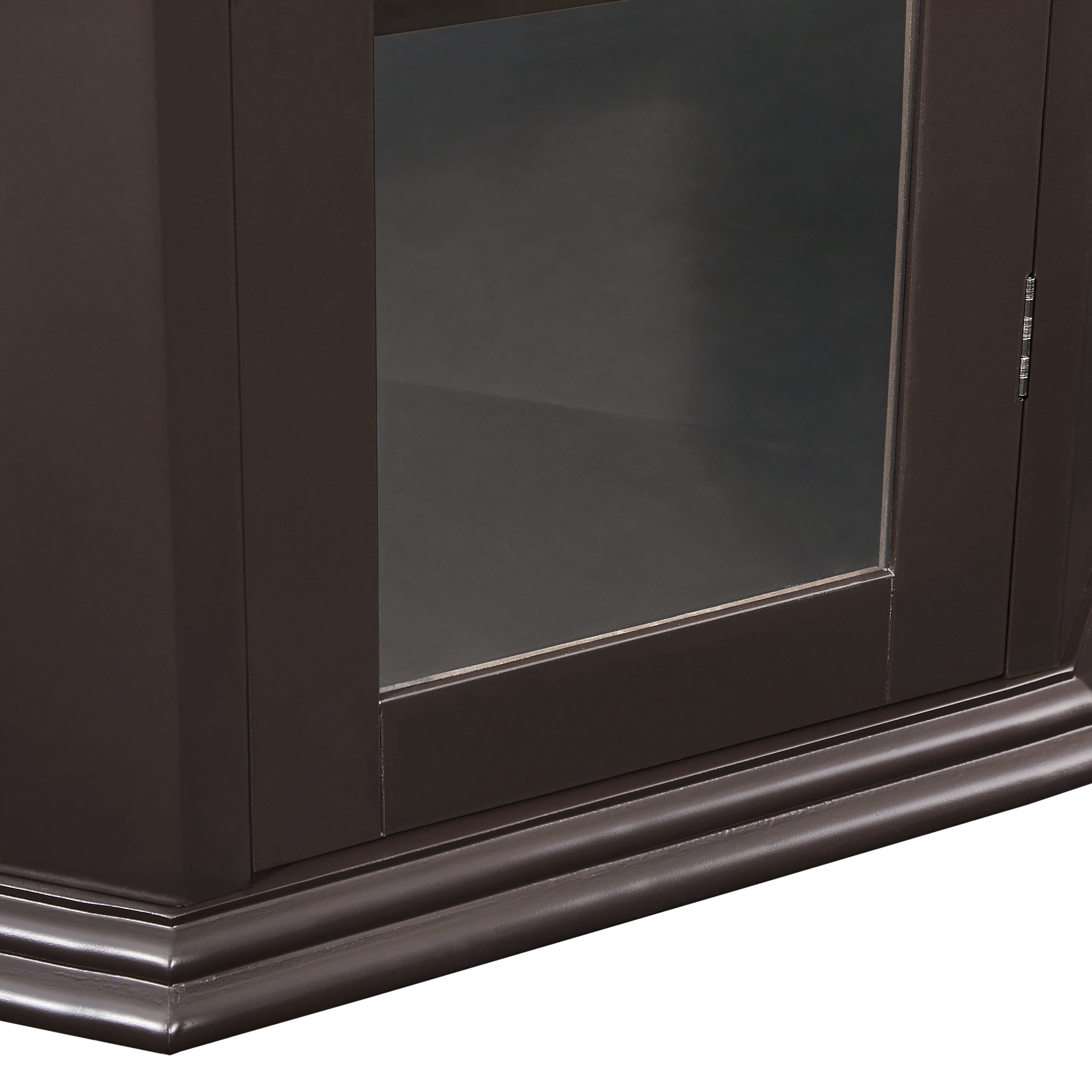 42" Tall Wood 1-door Bathroom Cabinet with Removable Shelf