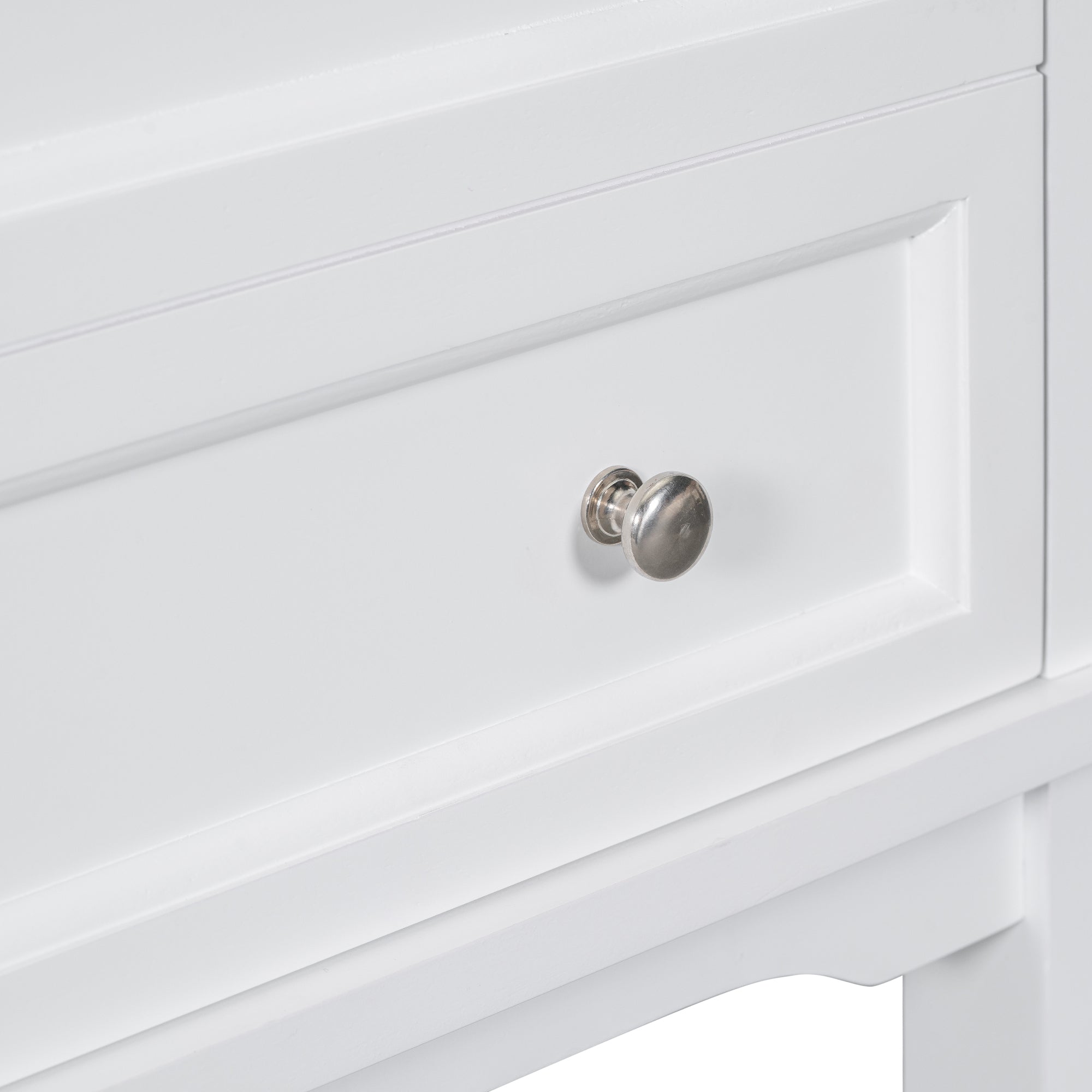 24 in. W x 33 in. H MDF Freestanding Bathroom Vanity Base in White