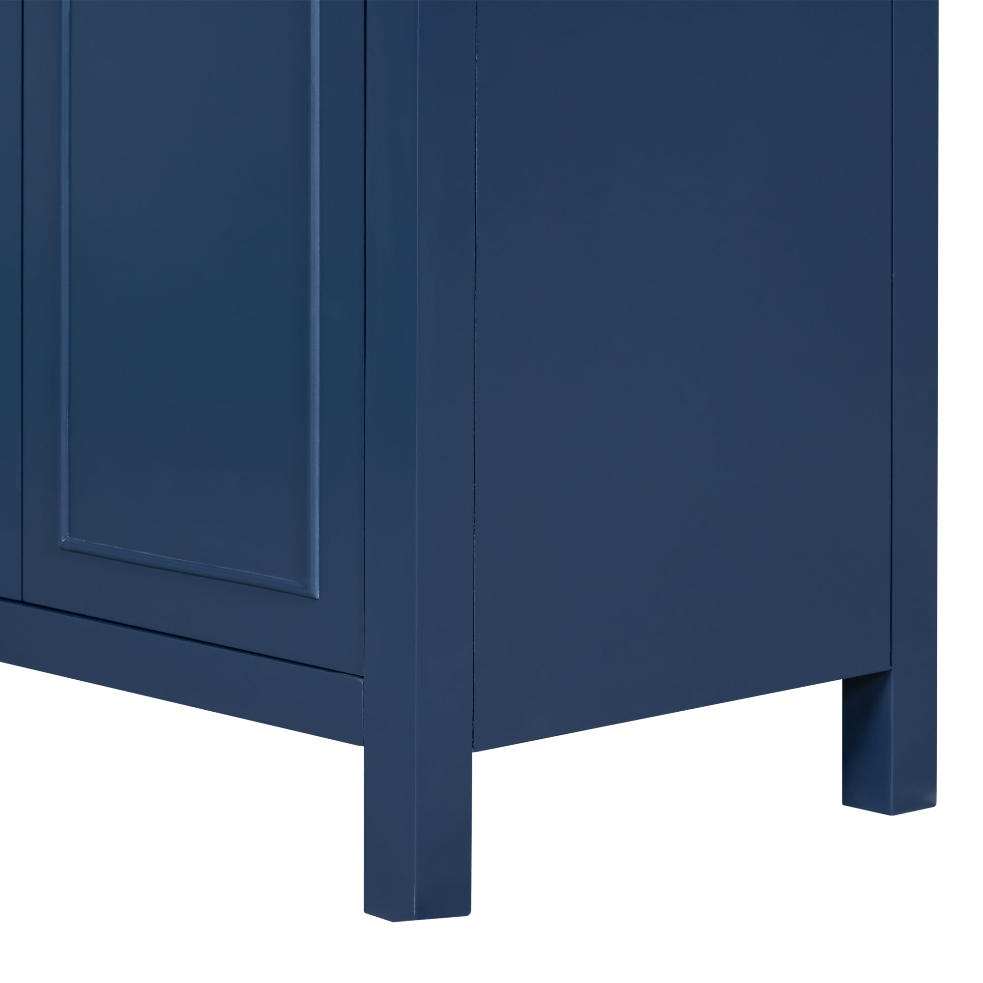 30 Inches MDF Freestanding Bathroom Vanity Base with Adjustable Shelf