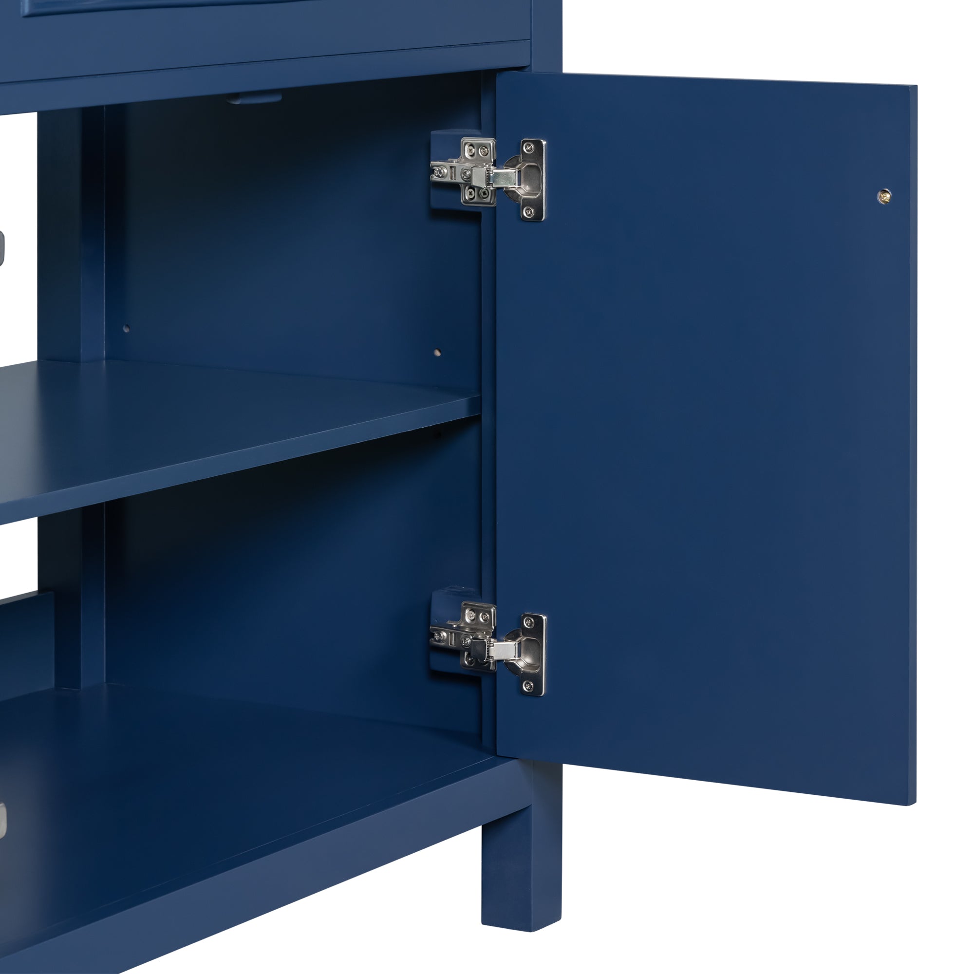 30 Inches MDF Freestanding Bathroom Vanity Base with Adjustable Shelf