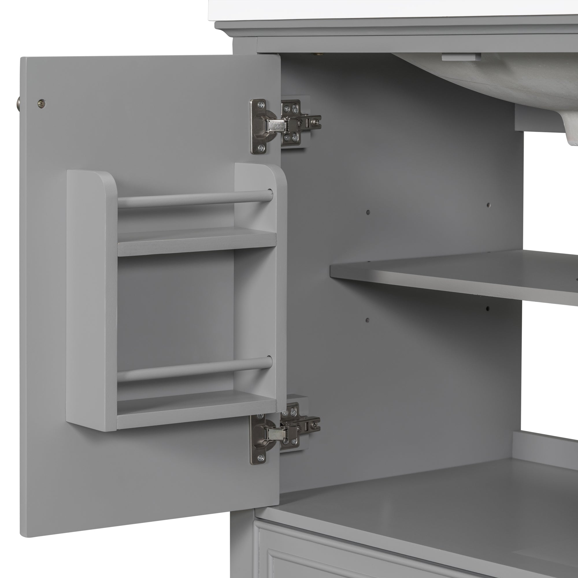 30 in. W x 18 in. D x 34 in. H Freestanding Bath Vanity Cabinet without Top
