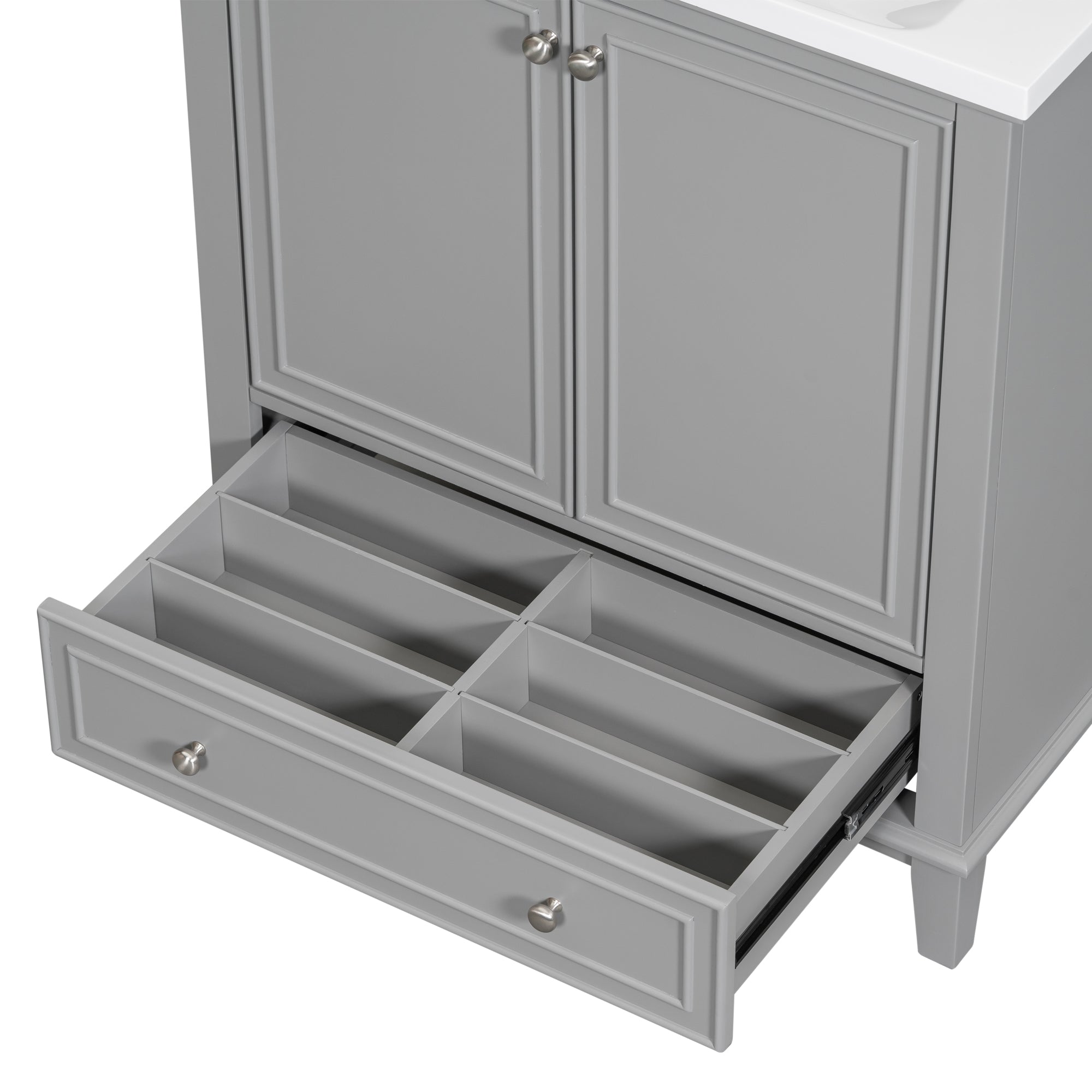 30 in. W x 18 in. D x 34 in. H Freestanding Bath Vanity Cabinet without Top