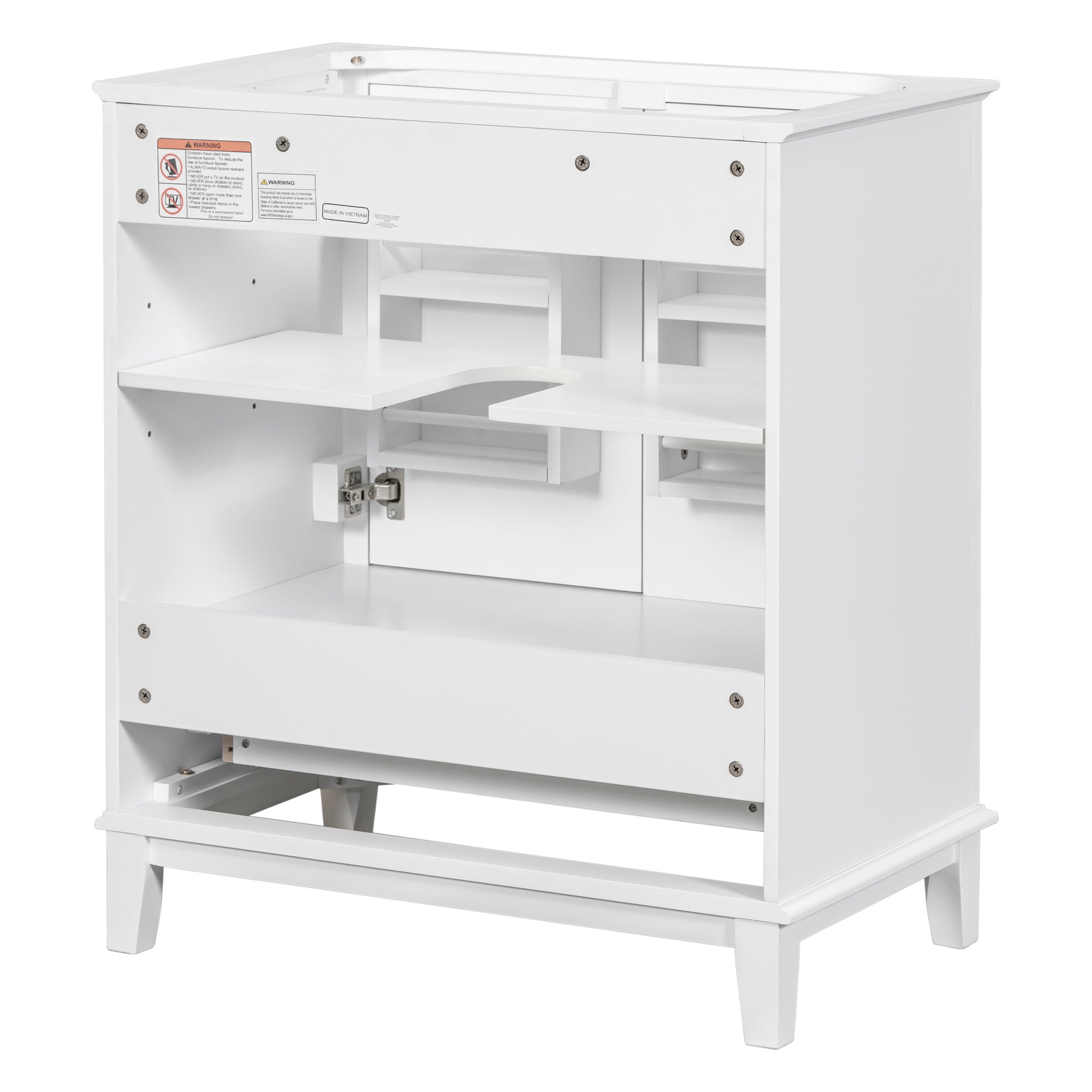 30 in. W x 18 in. D x 34 in. H Freestanding Bath Vanity Cabinet without Top
