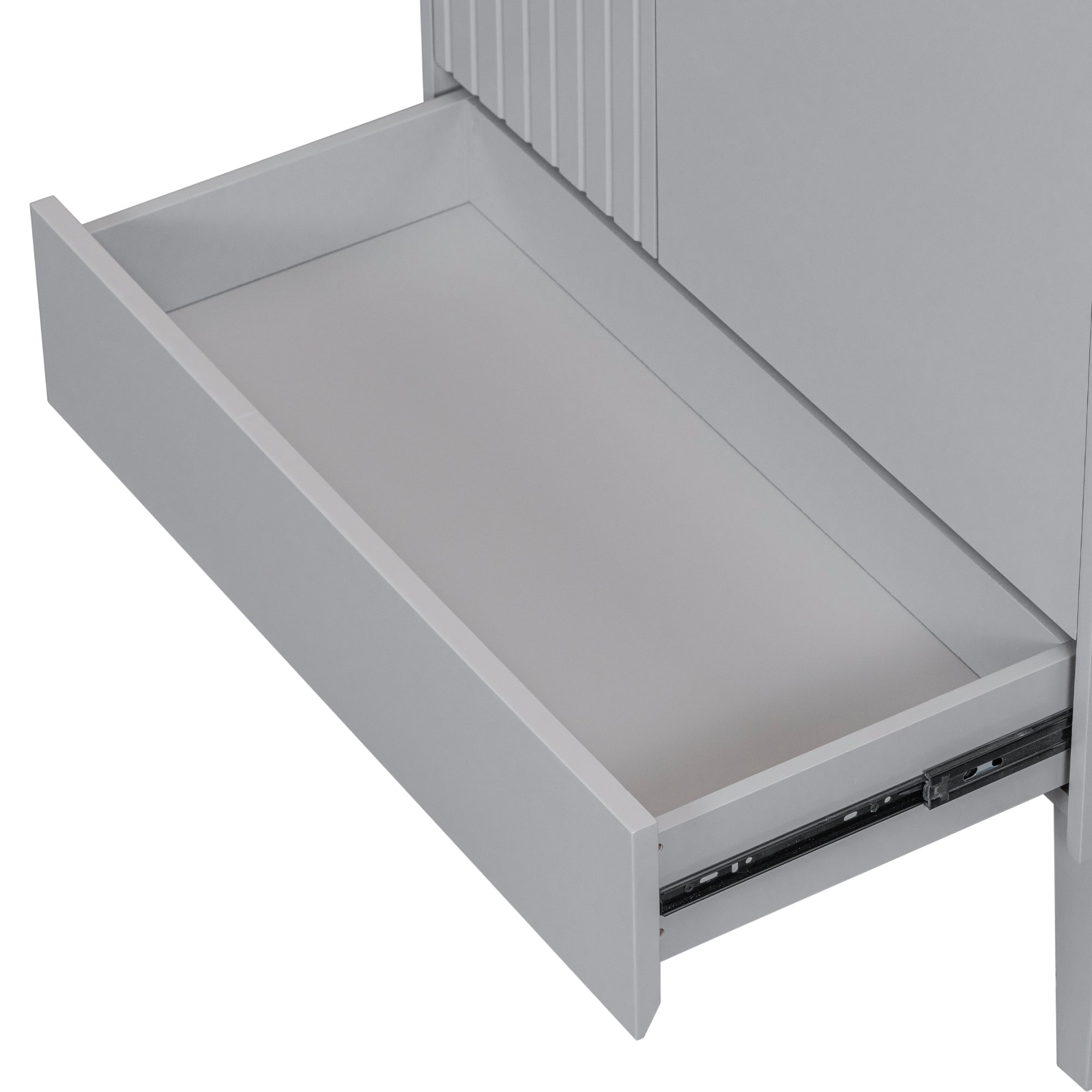 30 in. W x 18 in. D x 32 in. H Freestanding Bath Vanity Base without Top in Grey