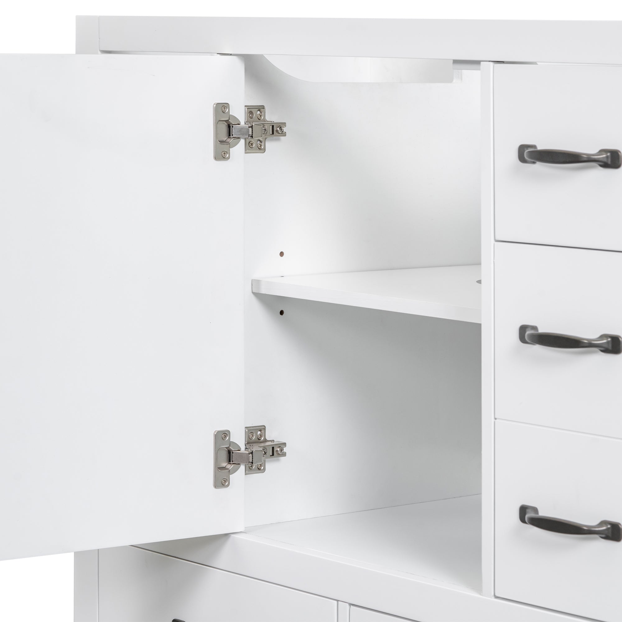 36 in. W x 18 in. D x 33 in. H Freestanding Bath Vanity Base without Top in White