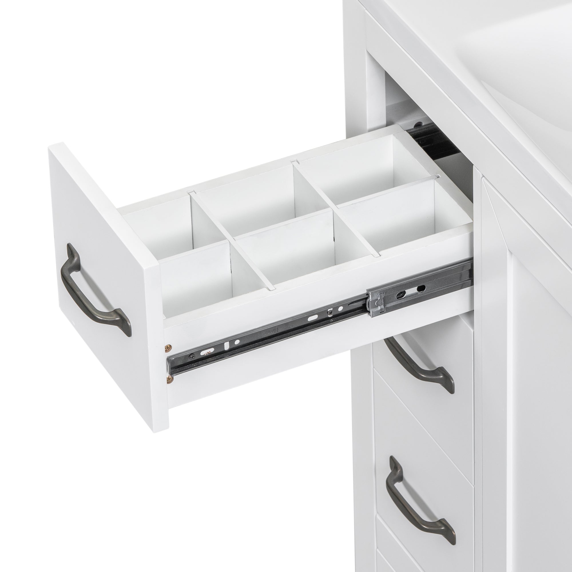 36 in. W x 18 in. D x 33 in. H Freestanding Bath Vanity Base without Top in White