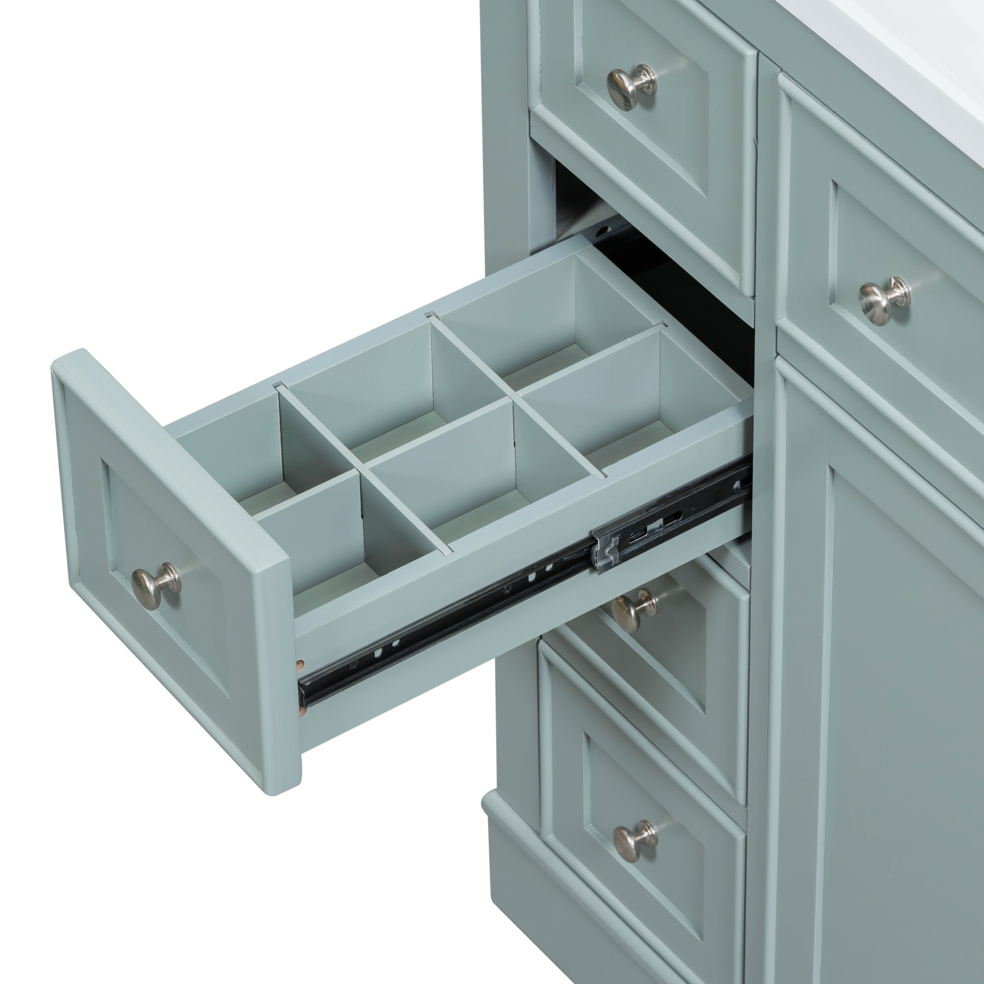 36 in. The Freestanding Bath Vanity Base without Top in White