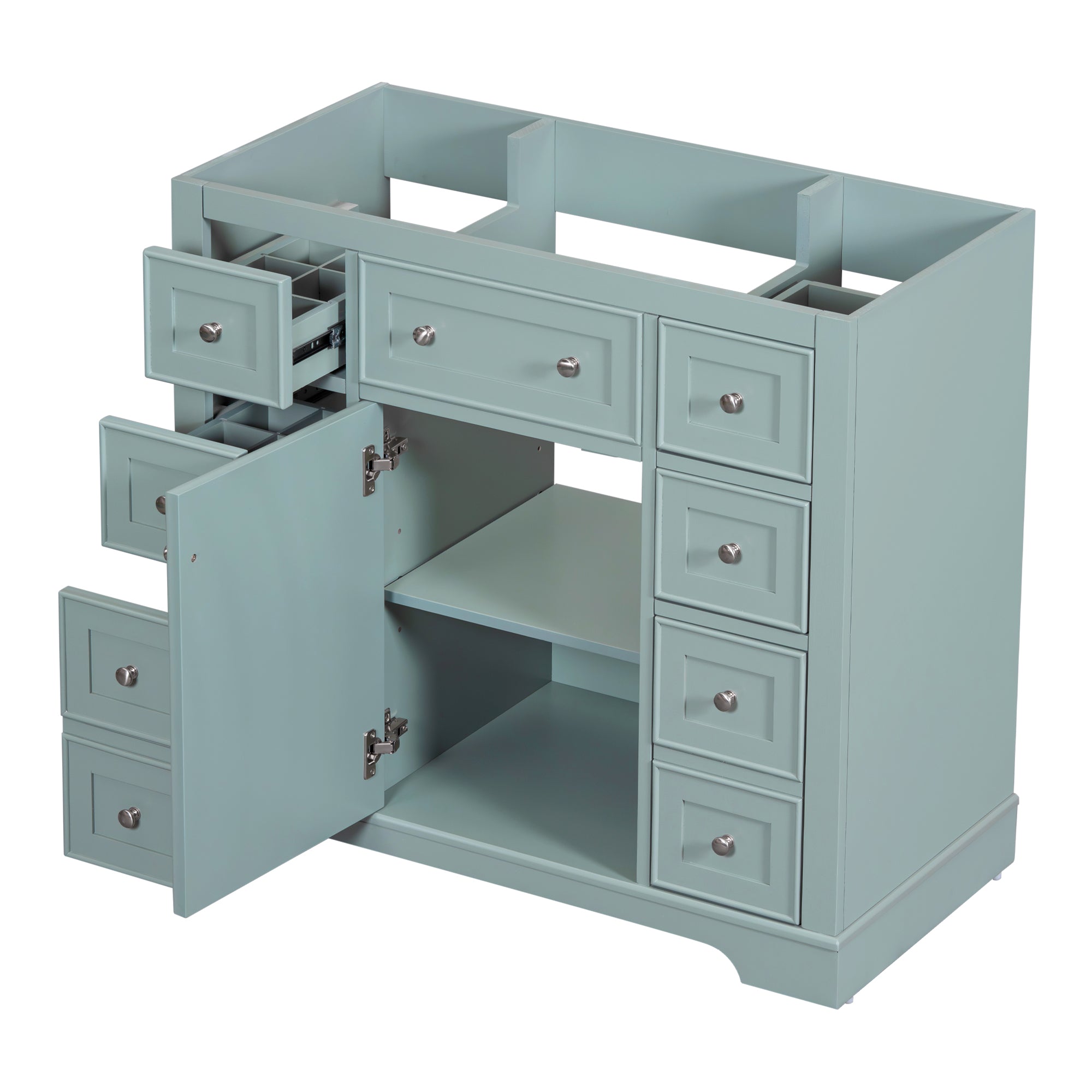 36 in. The Freestanding Bath Vanity Base without Top in White