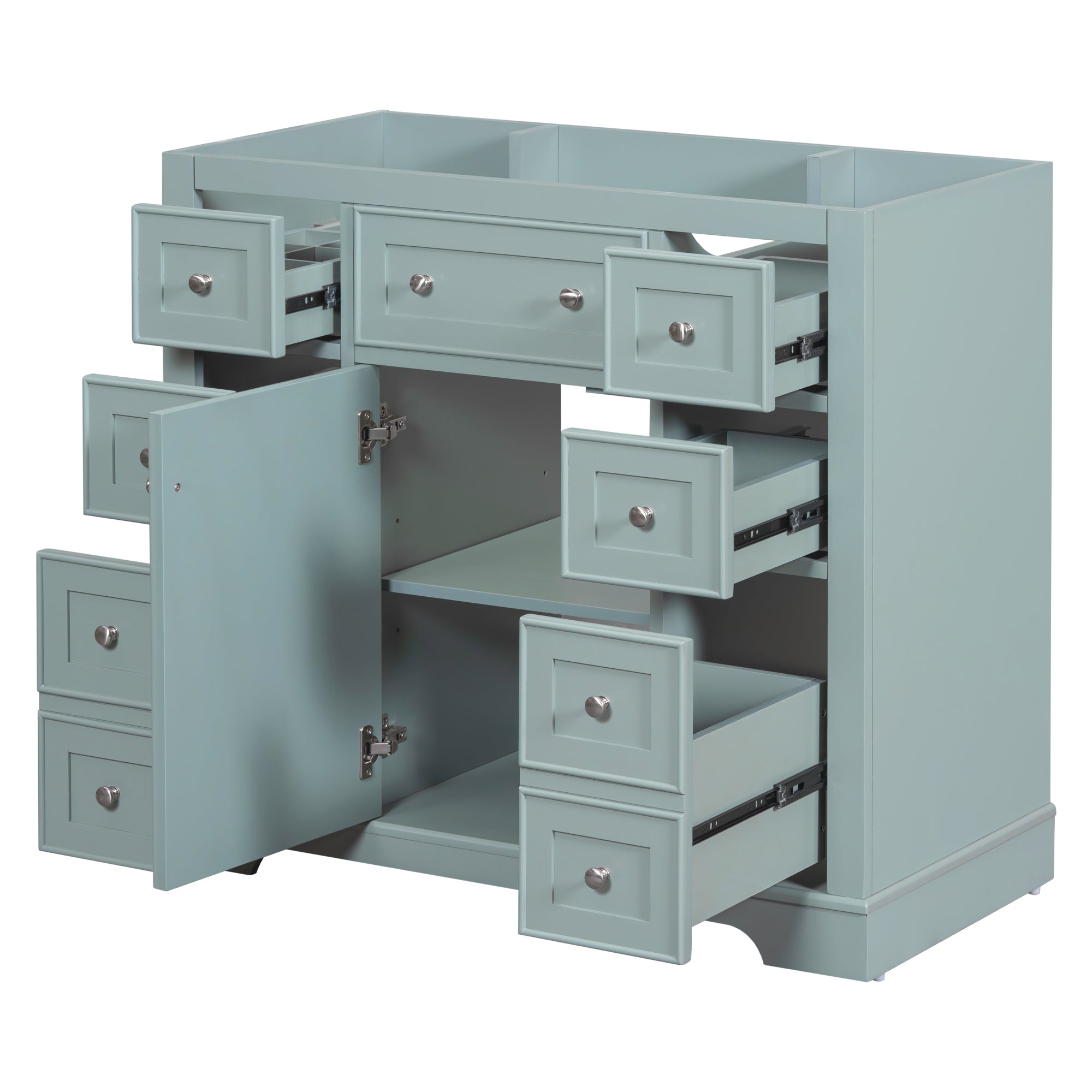 36 in. The Freestanding Bath Vanity Base without Top in White