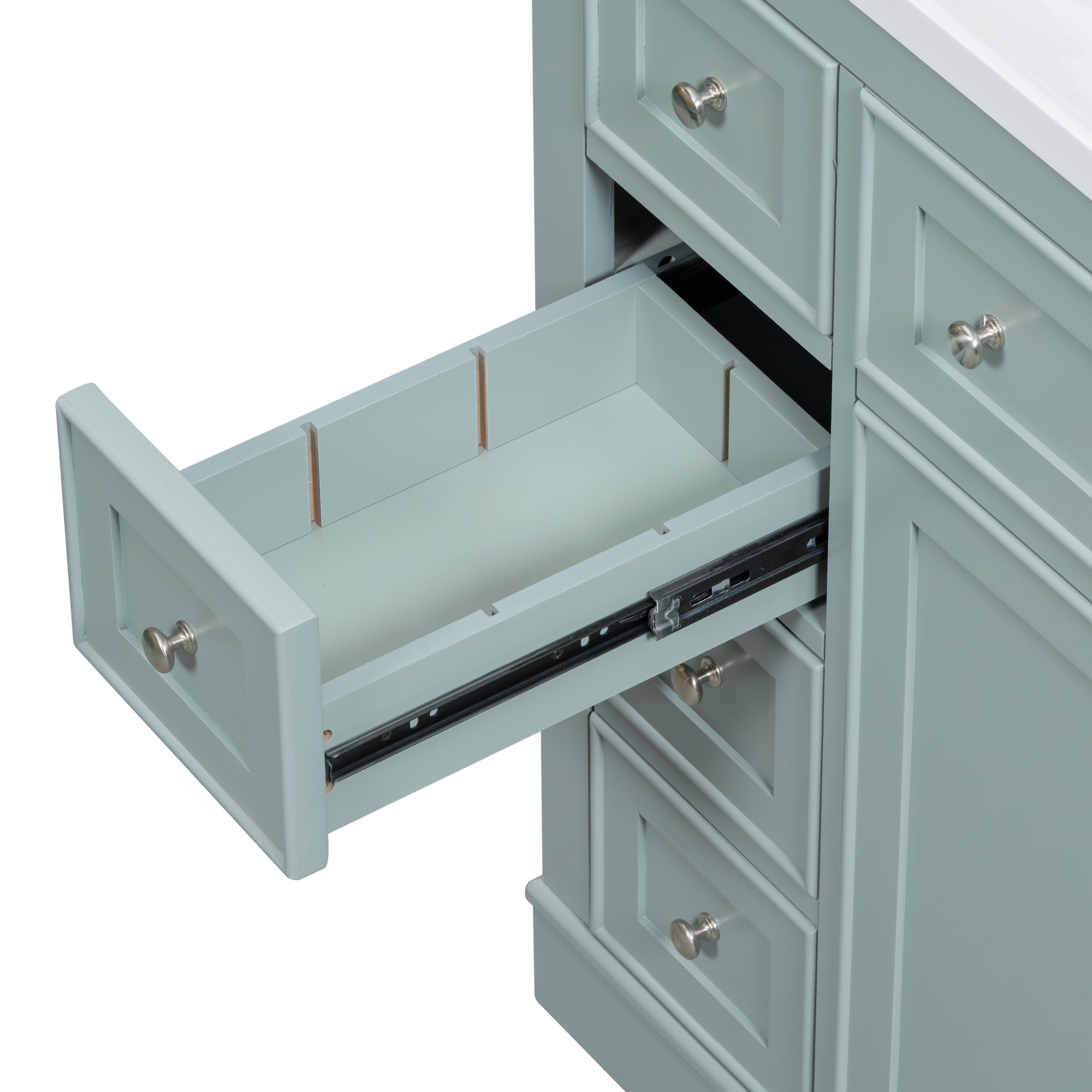 36 in. The Freestanding Bath Vanity Base without Top in White
