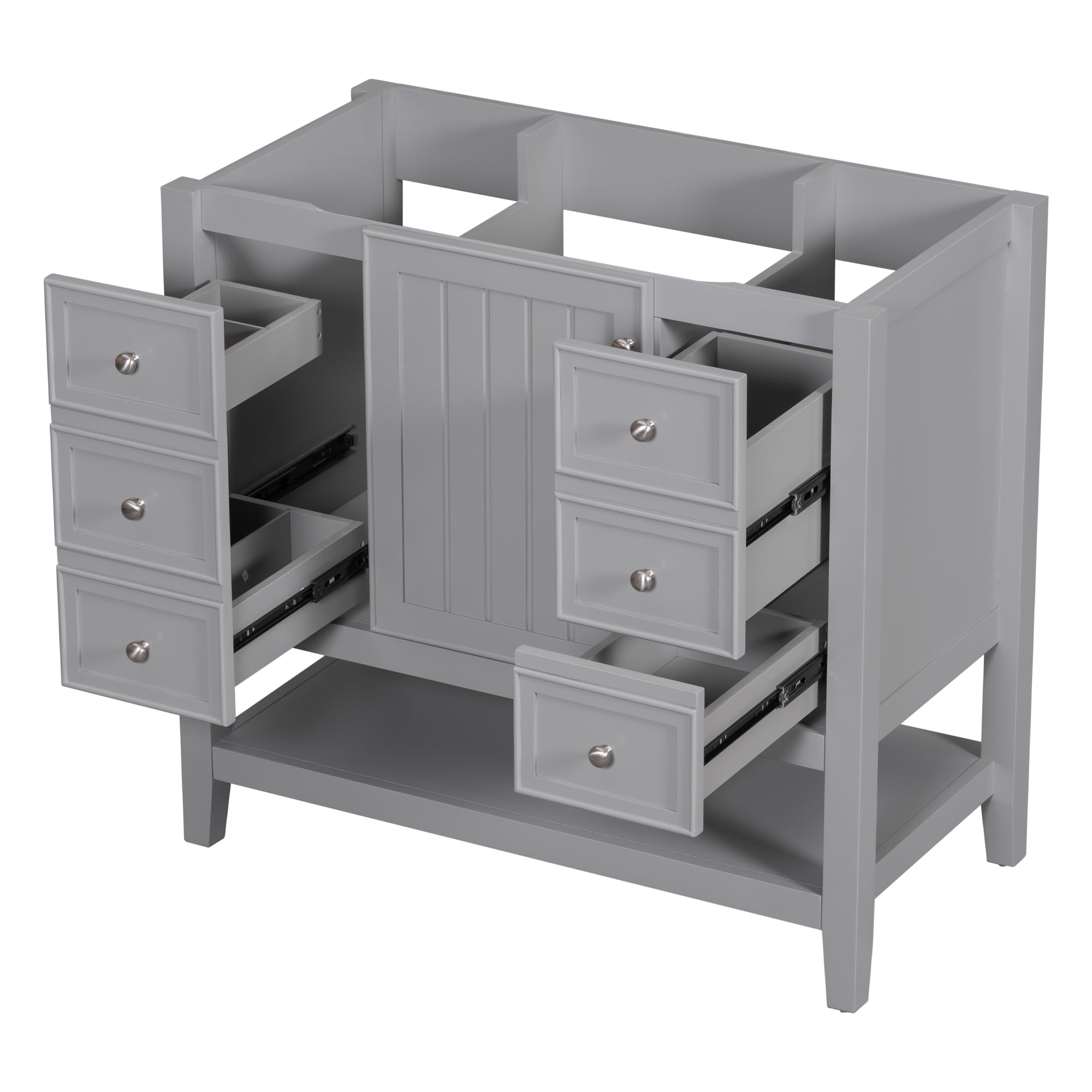 36 in. W x 18 in. D x 33 in. H Freestanding Bath Vanity Base without Top