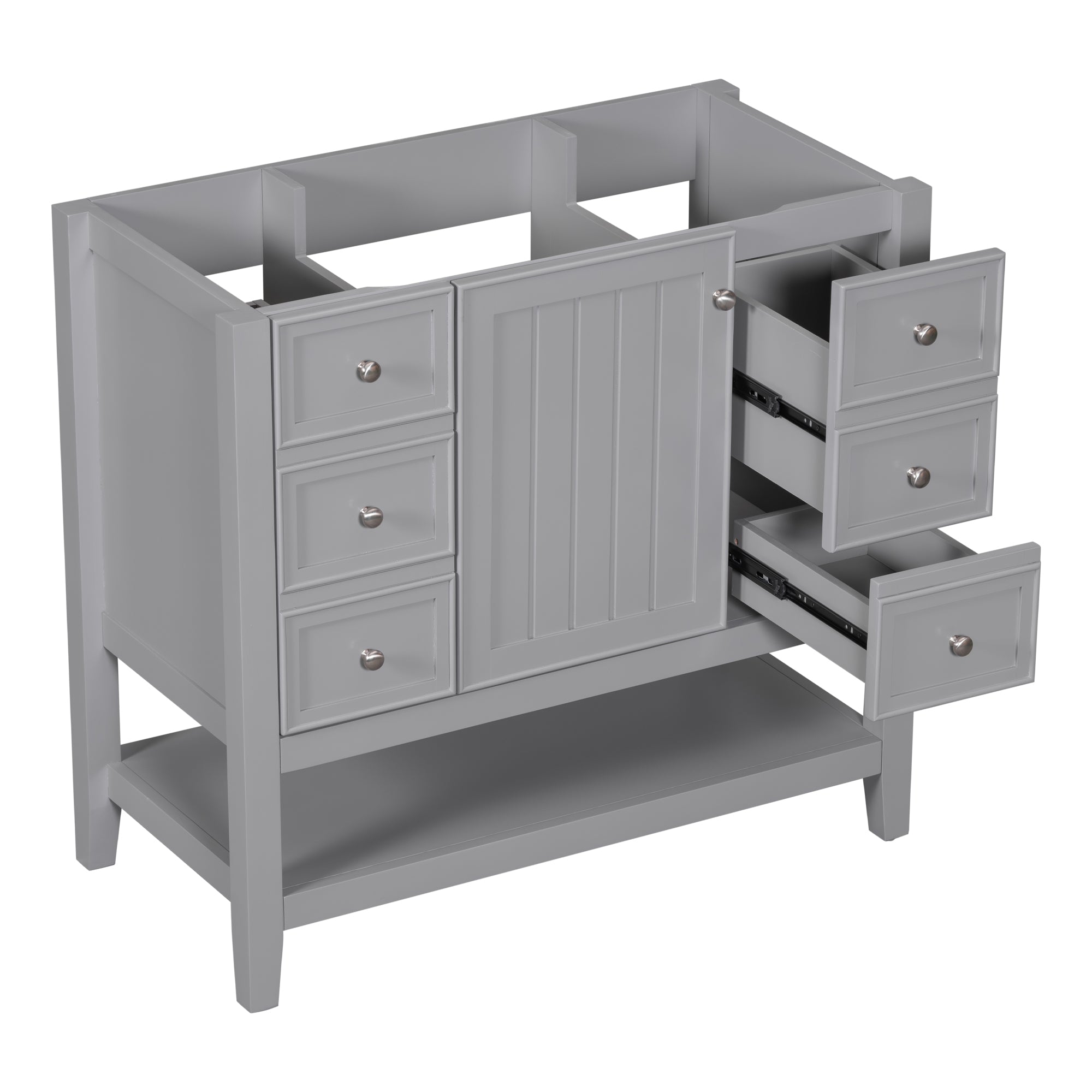 36 in. W x 18 in. D x 33 in. H Freestanding Bath Vanity Base without Top