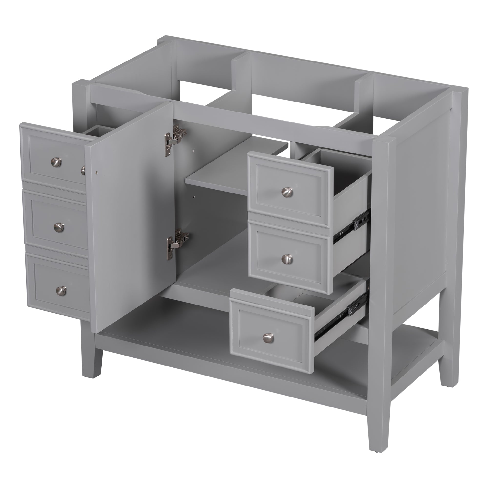 36 in. W x 18 in. D x 33 in. H Freestanding Bath Vanity Base without Top