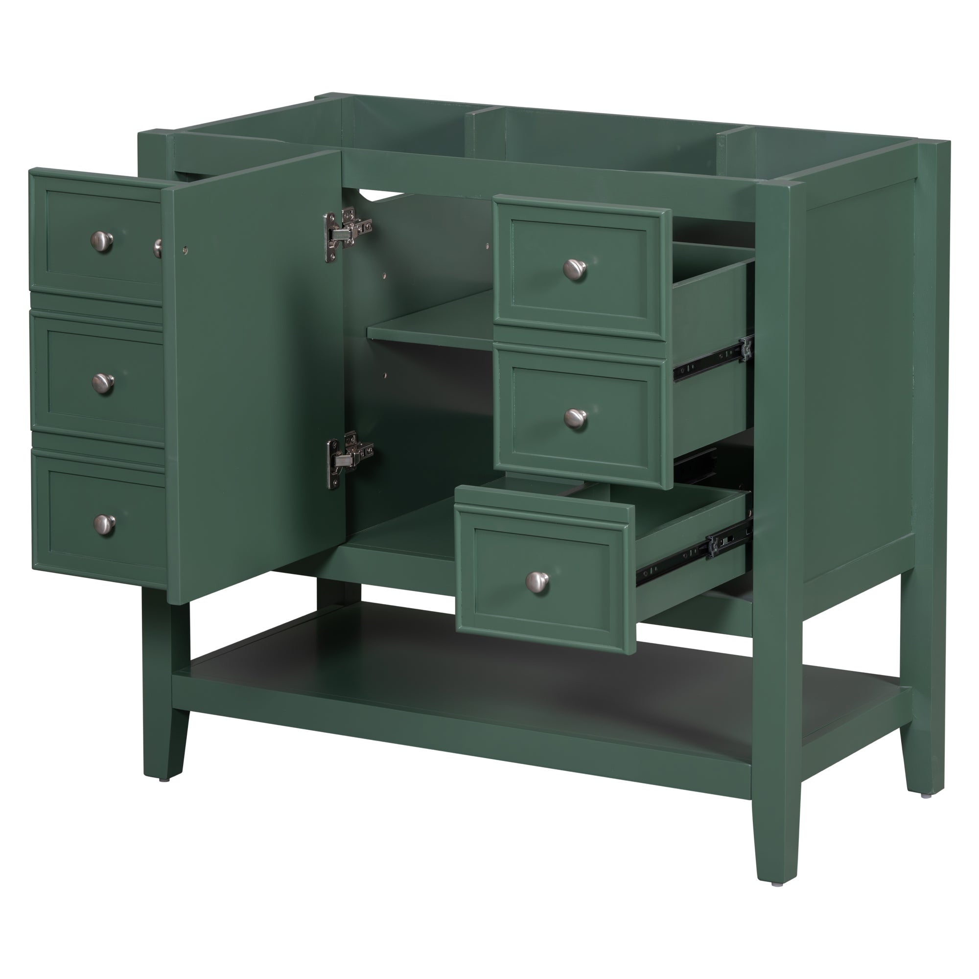 36 in. W x 18 in. D x 33 in. H Freestanding Bath Vanity Base without Top
