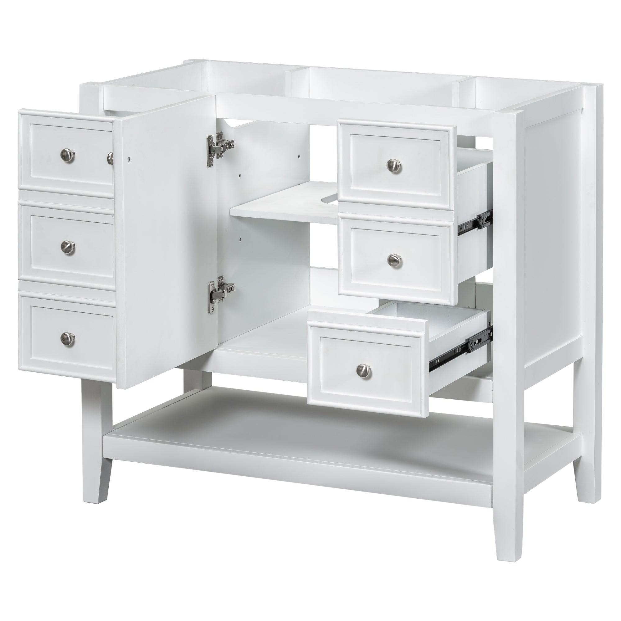 36 in. W x 18 in. D x 33 in. H Freestanding Bath Vanity Base without Top