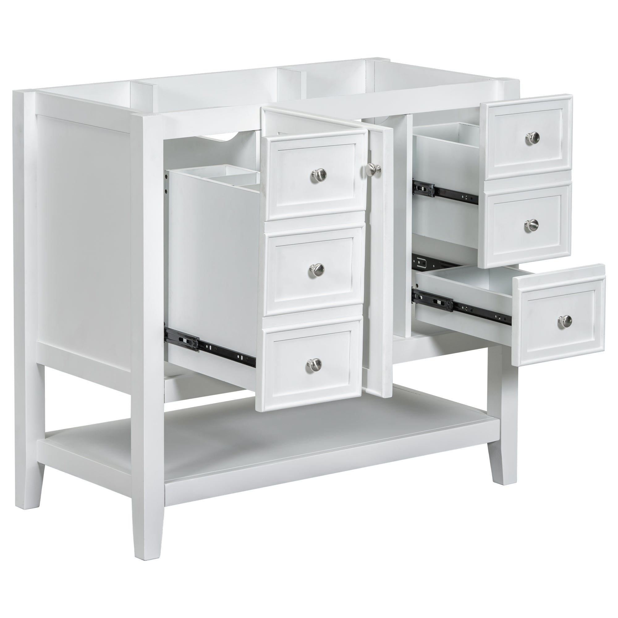 36 in. W x 18 in. D x 33 in. H Freestanding Bath Vanity Base without Top