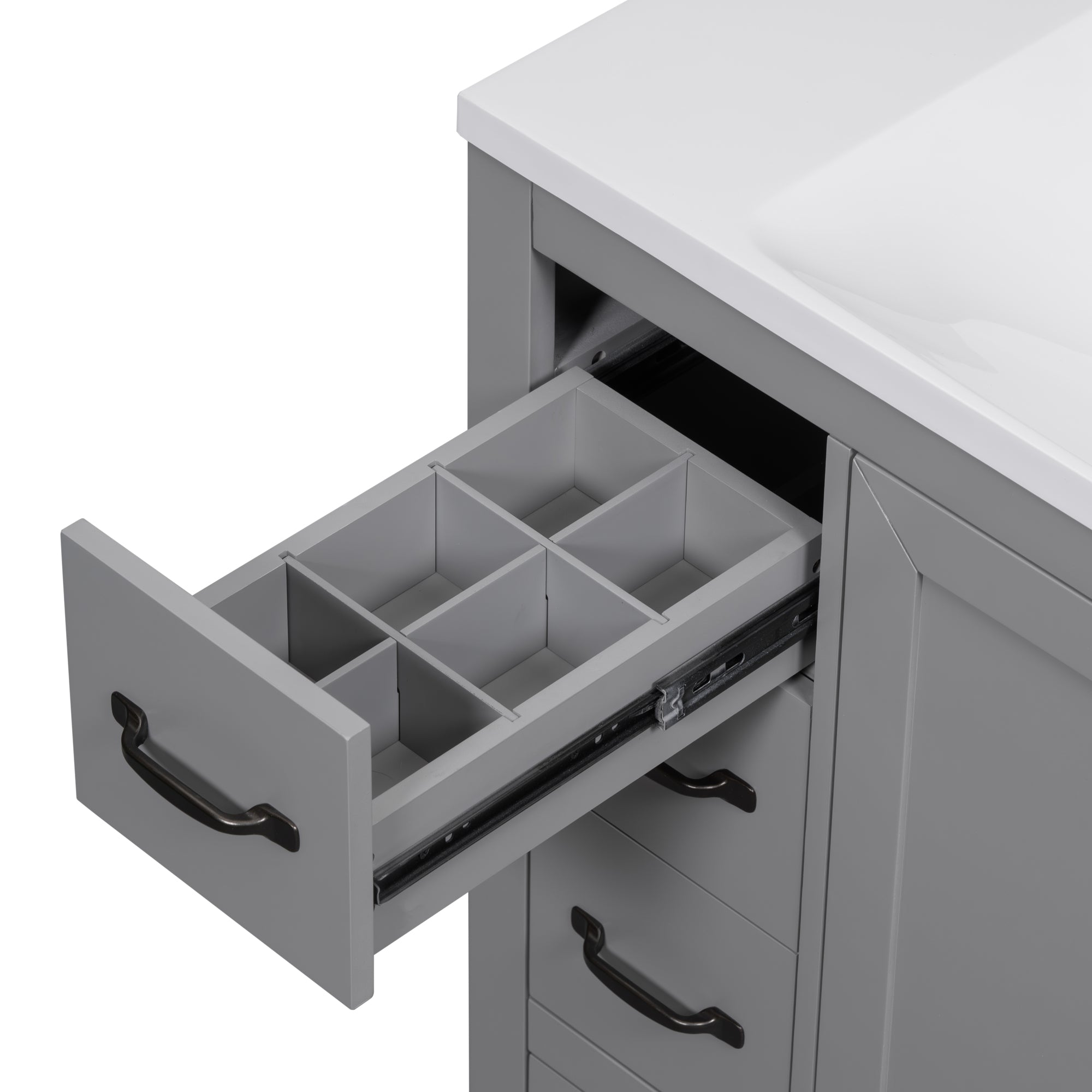 36 in. W x 18 in. D x 33 in. H Freestanding Bath Vanity Base without Top